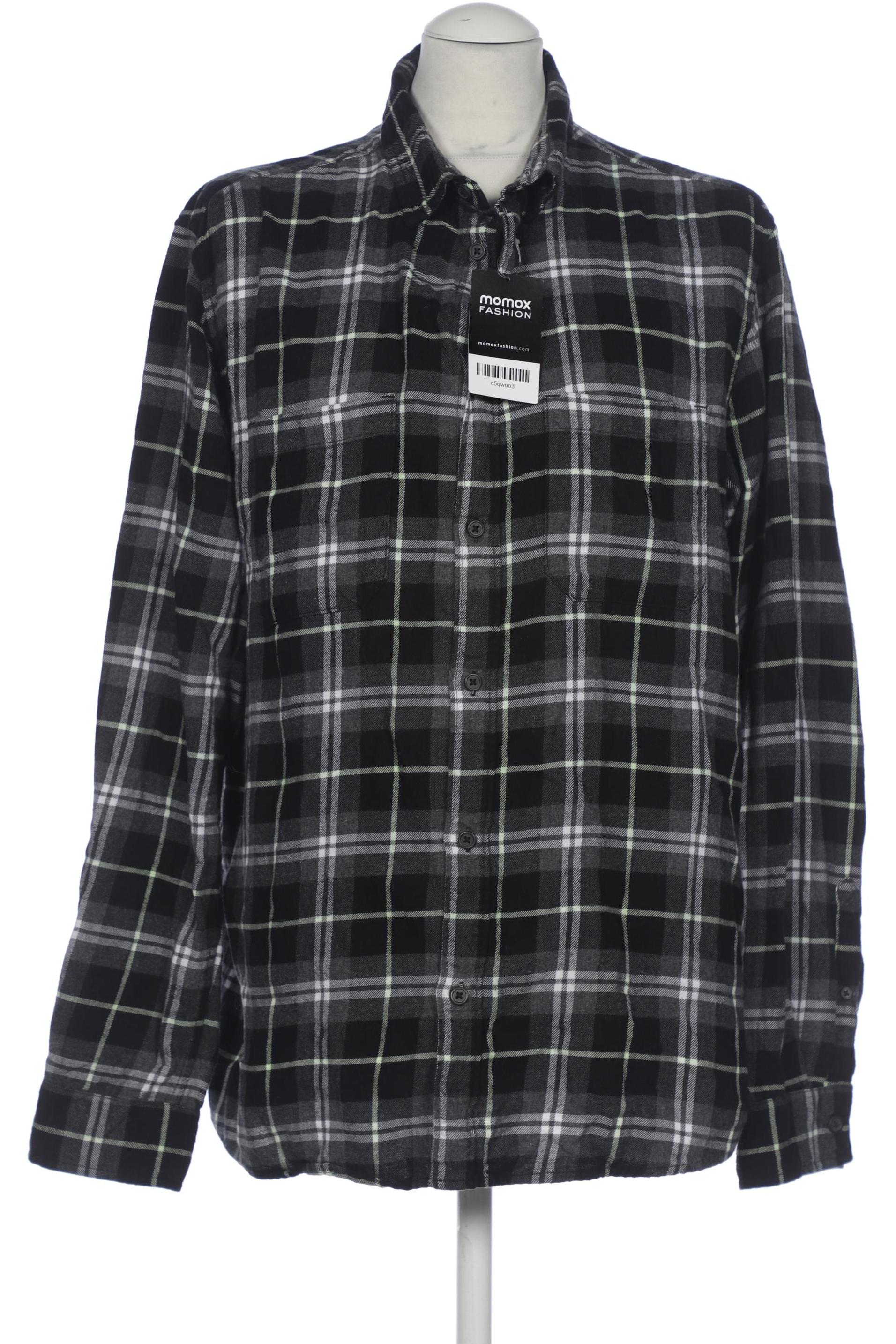 

H&M Herren Hemd, schwarz, Gr. 52