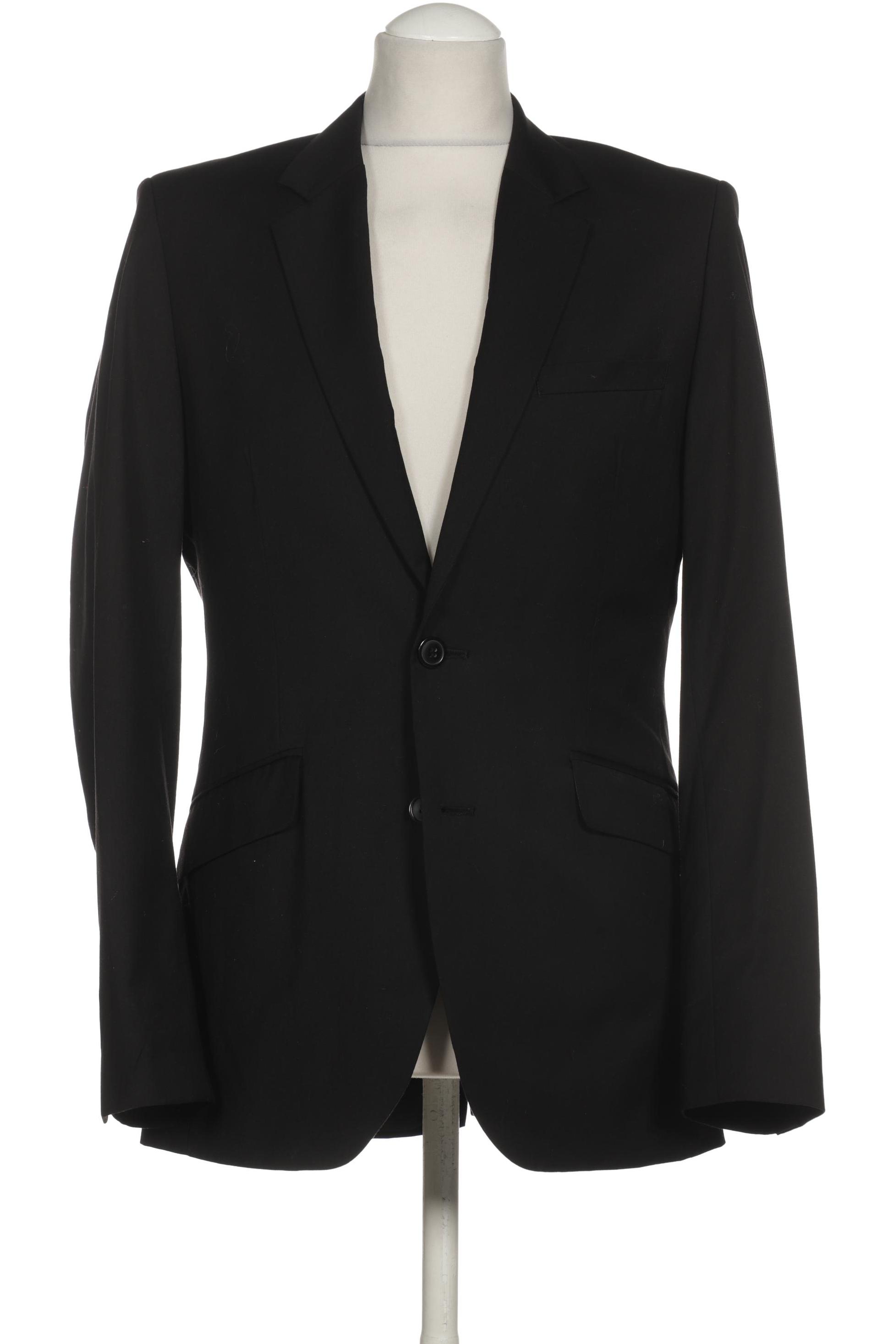 

H&M Herren Sakko, schwarz, Gr. 46