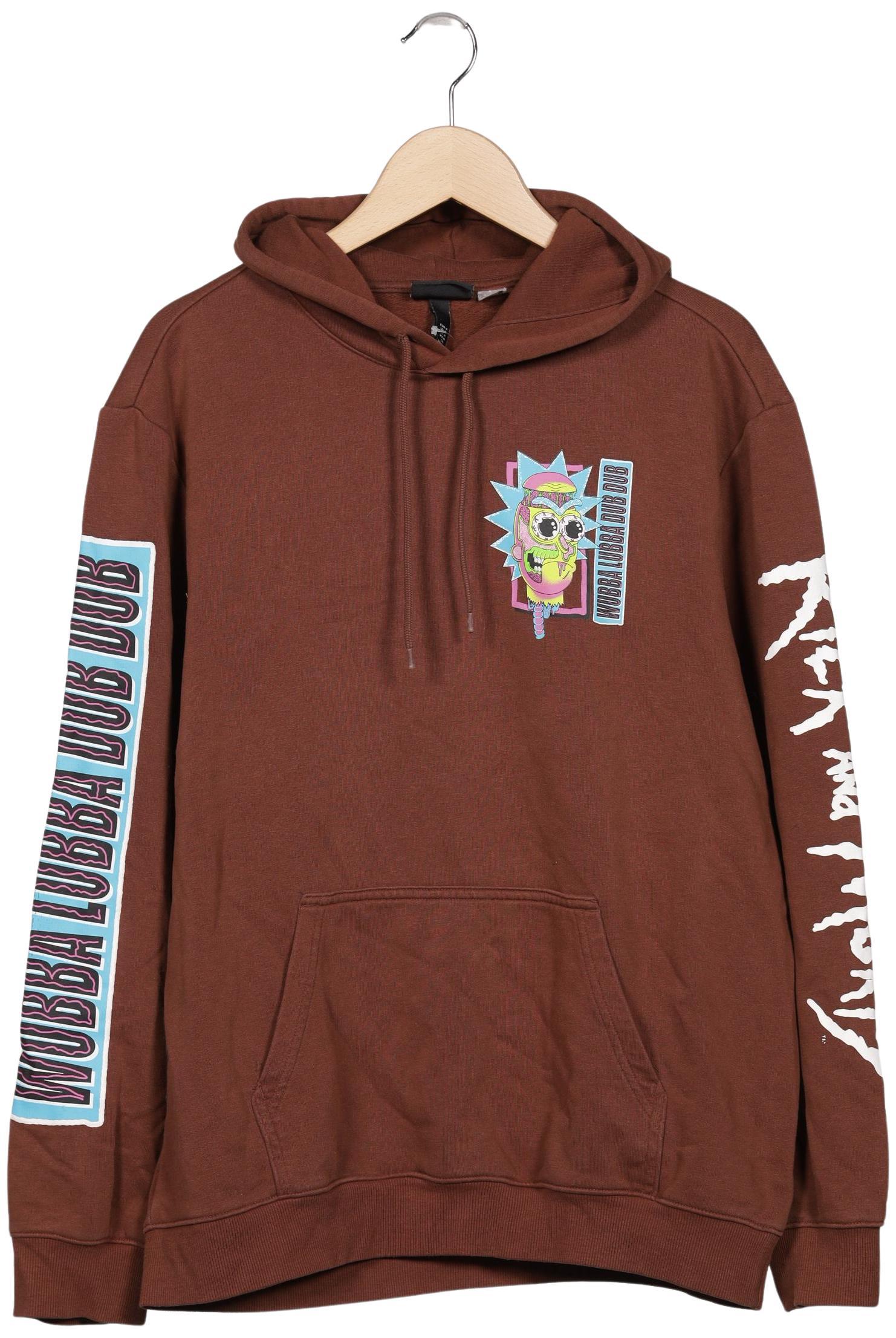 

H&M Herren Kapuzenpullover, braun, Gr. 48