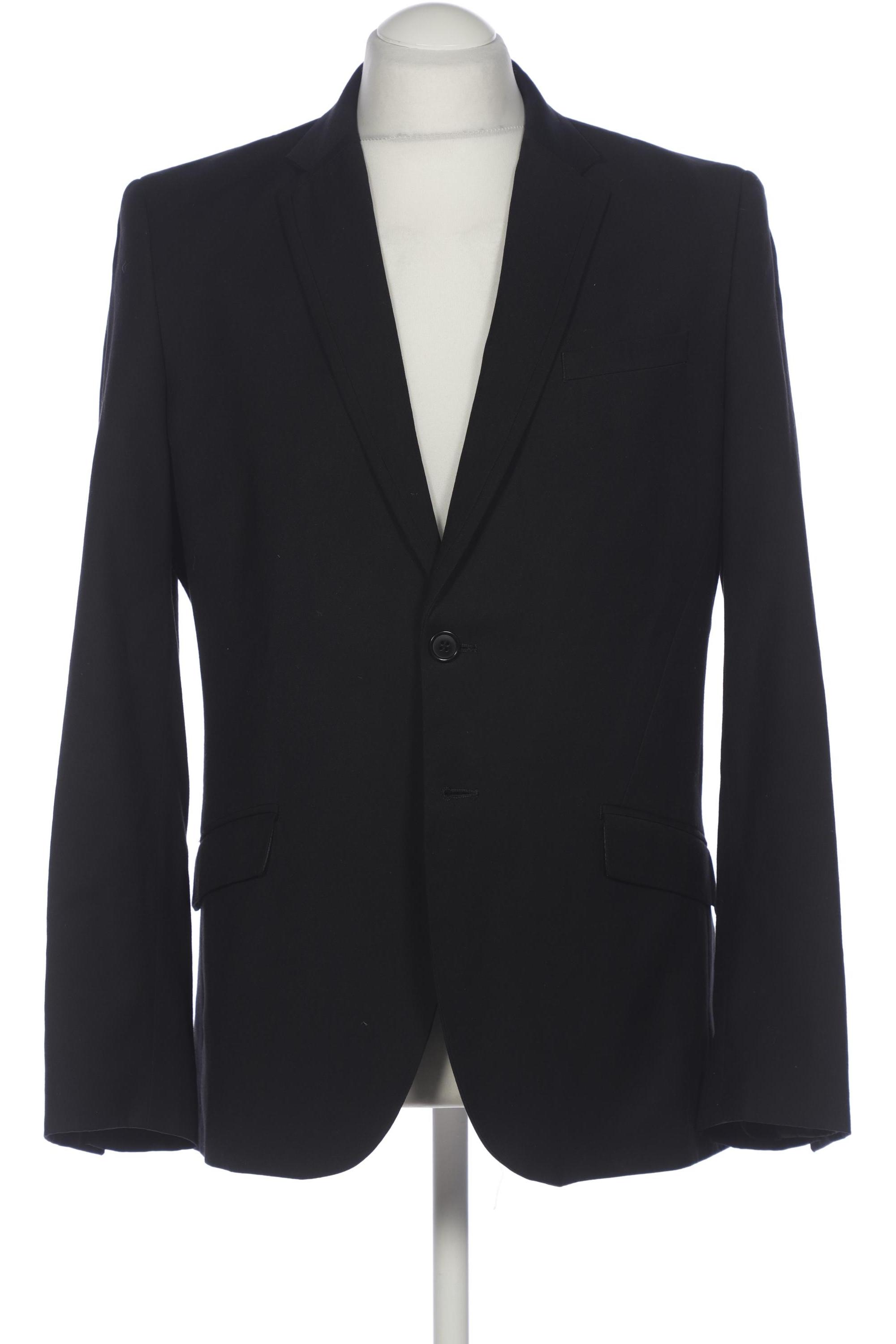 

H&M Herren Sakko, schwarz, Gr. 52