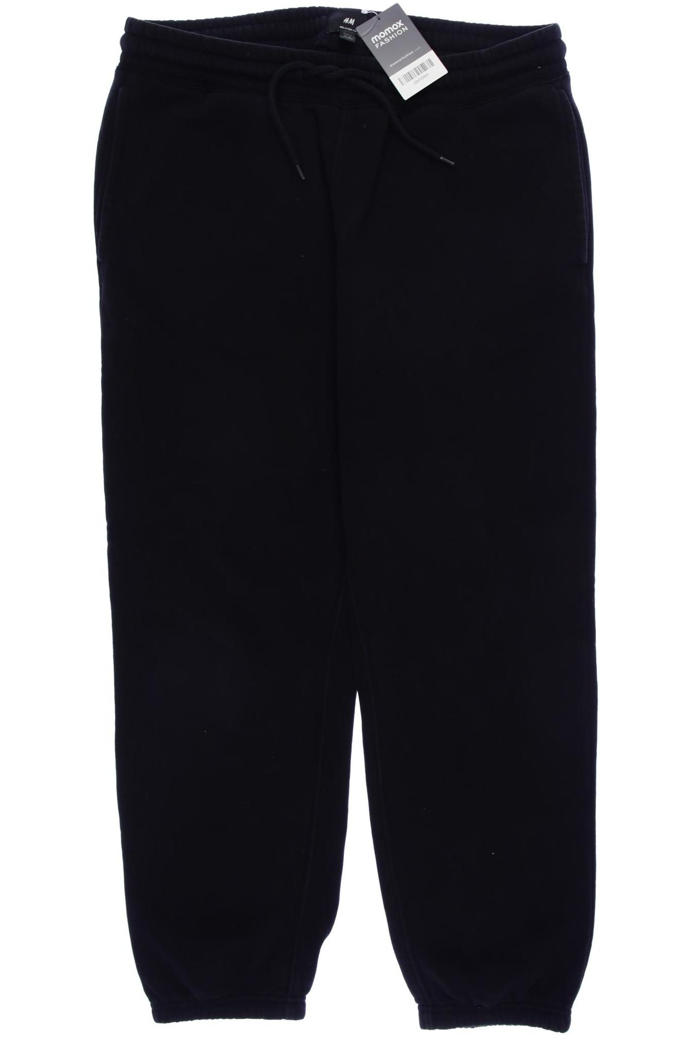 

H&M Herren Stoffhose, schwarz, Gr. 0