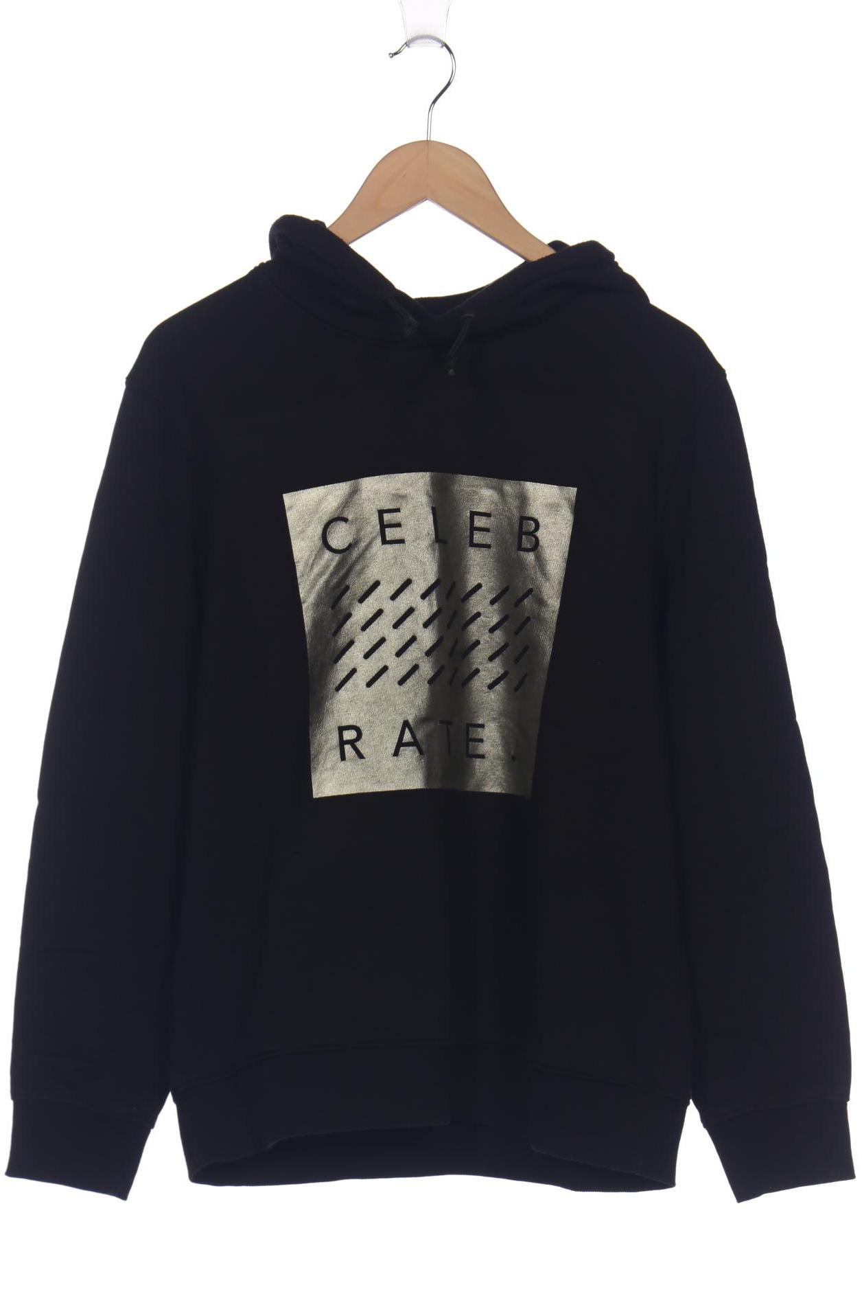 

H&M Herren Kapuzenpullover, schwarz, Gr. 48