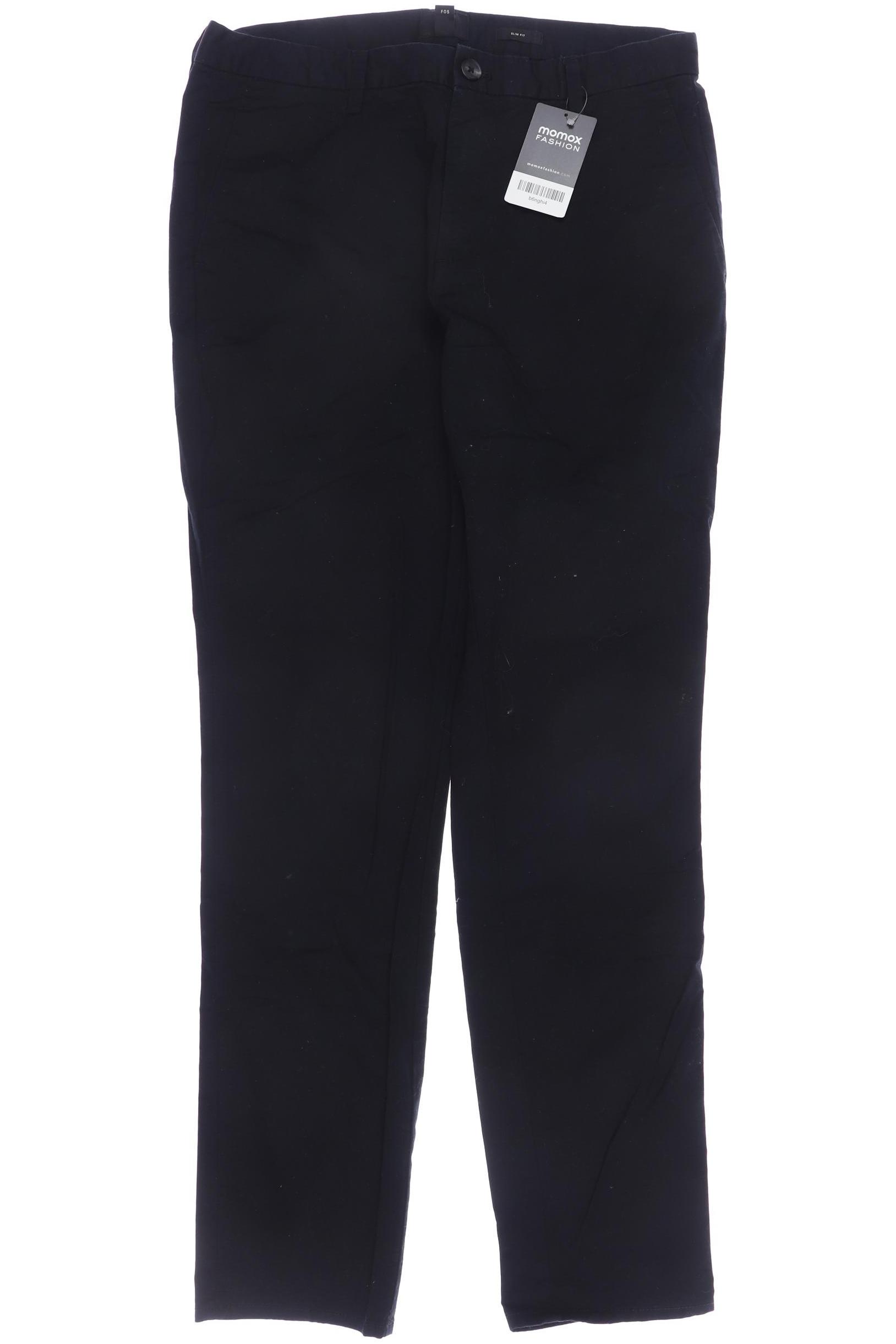 

H&M Herren Stoffhose, marineblau, Gr. 46