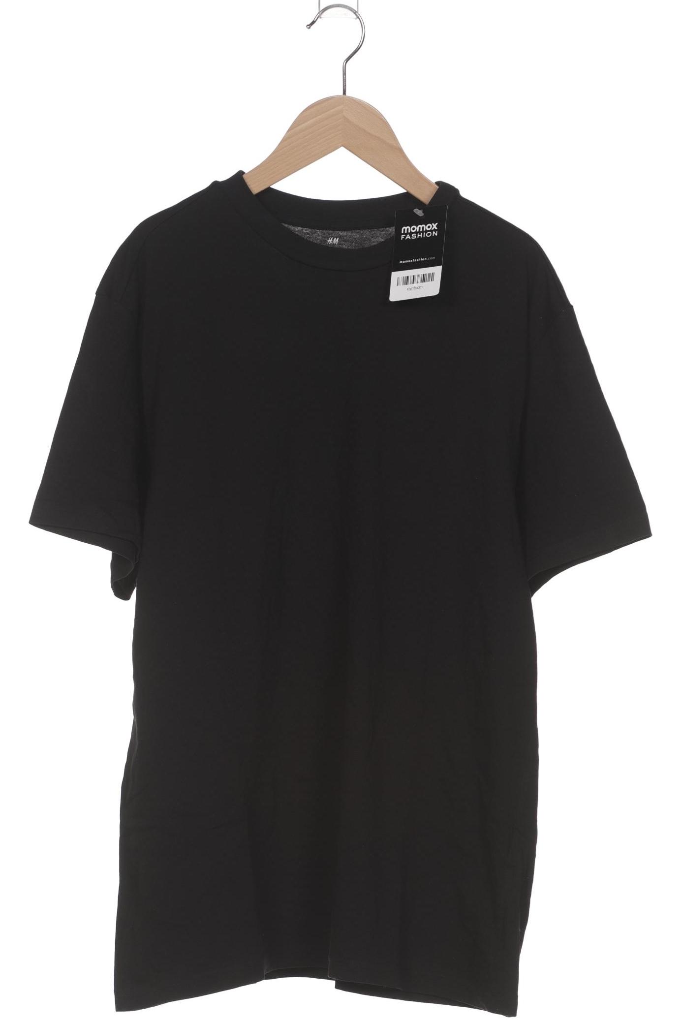 

H&M Herren T-Shirt, schwarz, Gr. 48
