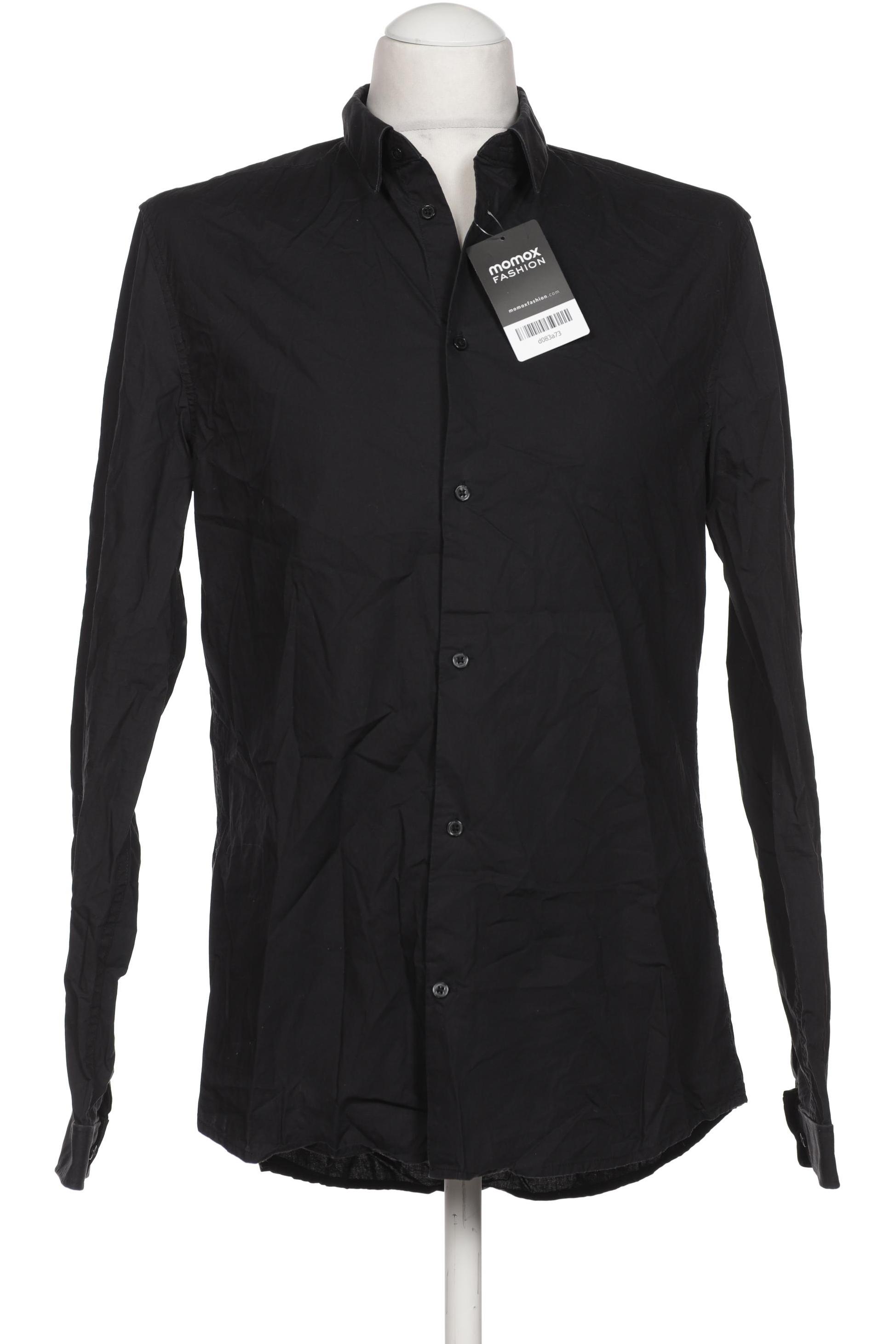 

H&M Herren Hemd, schwarz