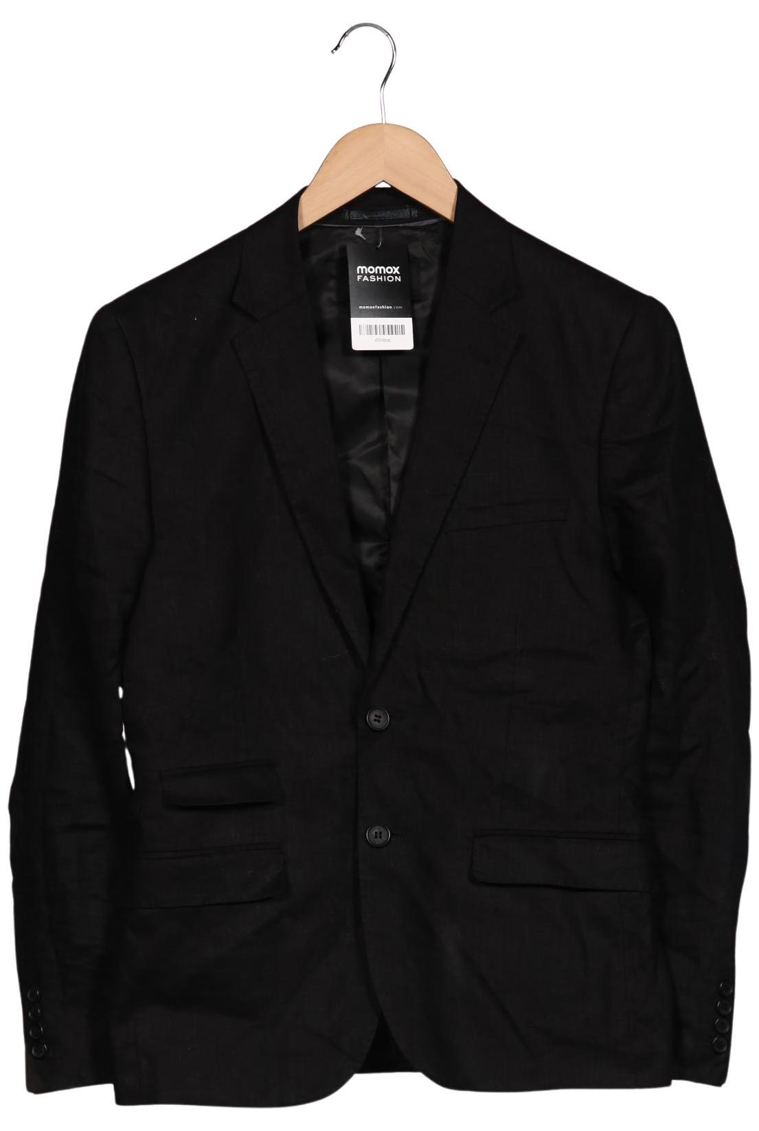 

H&M Herren Sakko, schwarz, Gr. 46