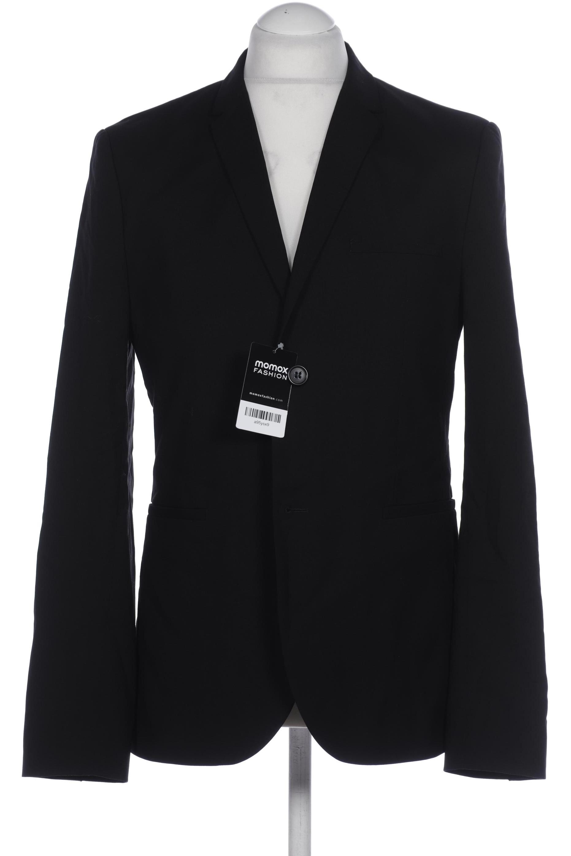 

H&M Herren Sakko, schwarz, Gr. 52