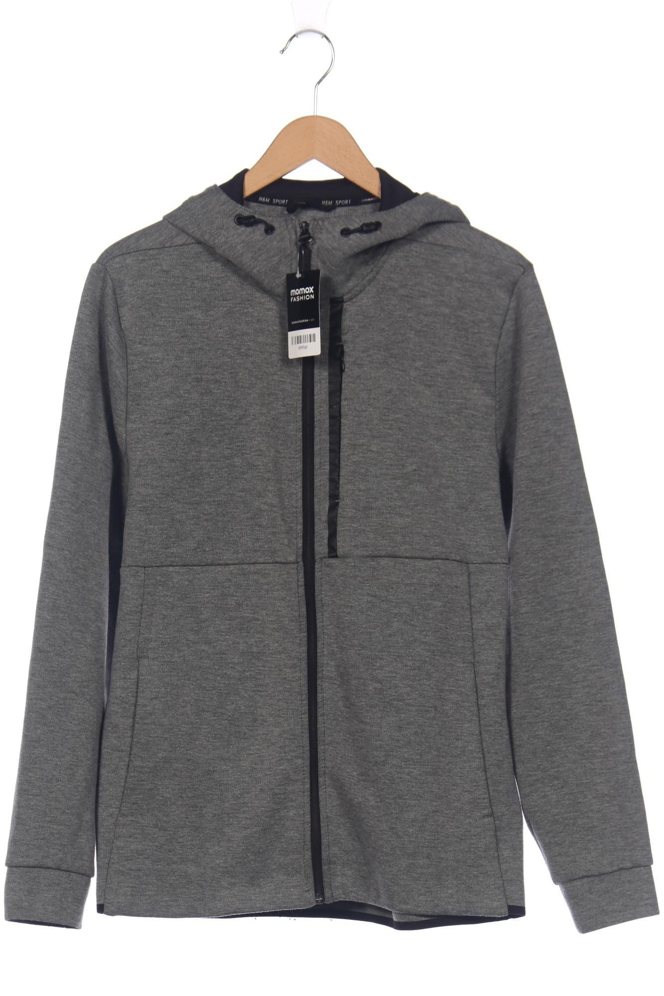 

H&M Herren Kapuzenpullover, grau, Gr. 52