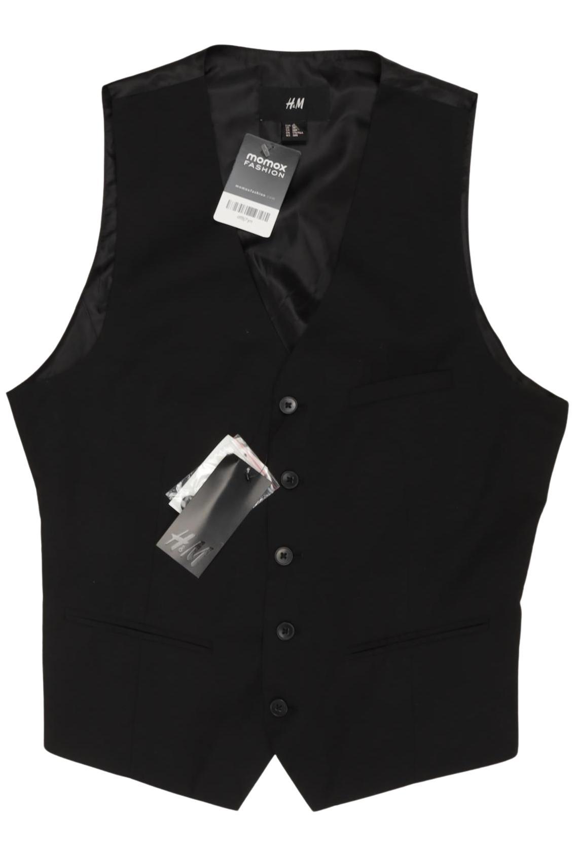 

H&M Herren Weste, schwarz, Gr. 48