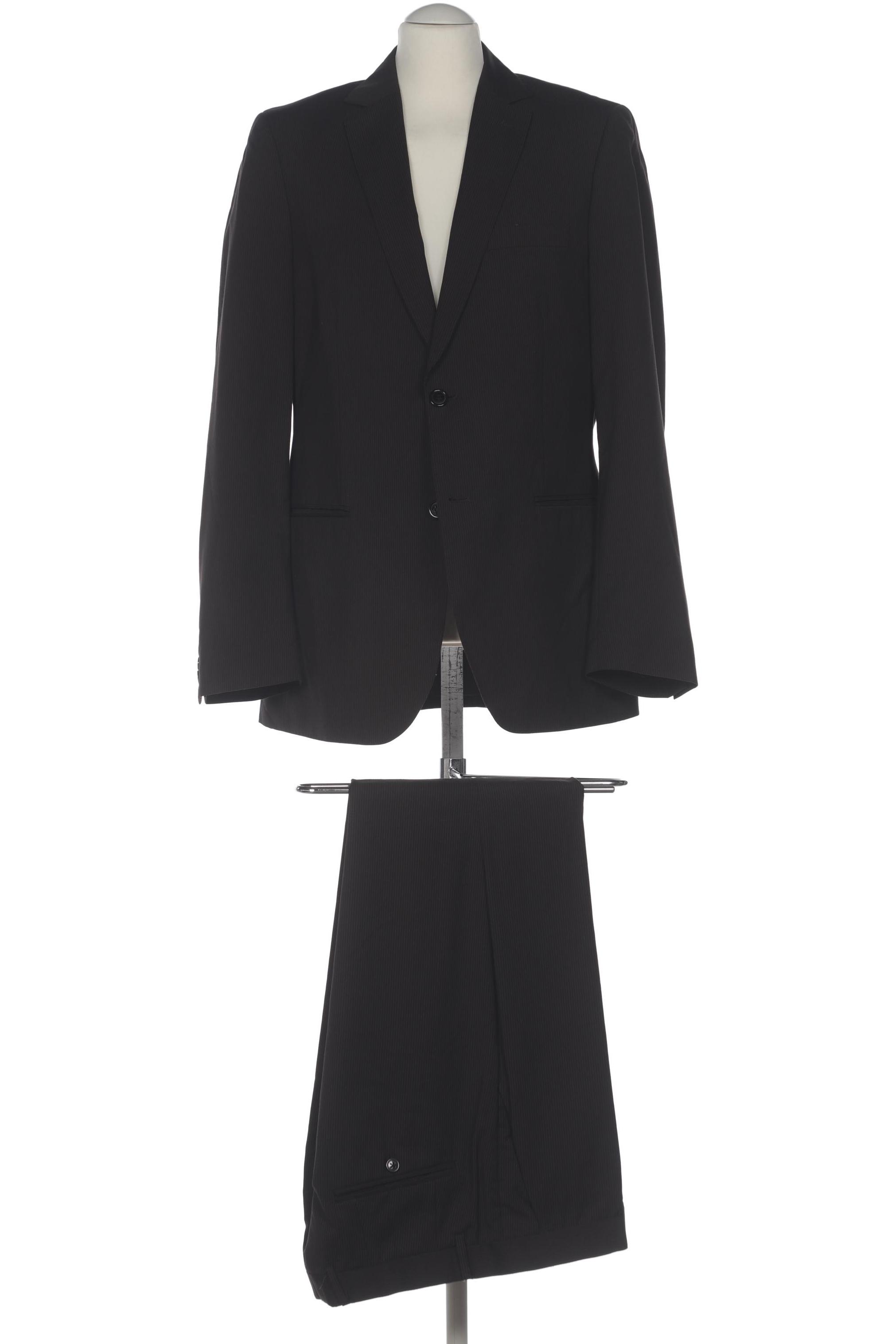 

H&M Herren Anzug, schwarz, Gr. 52