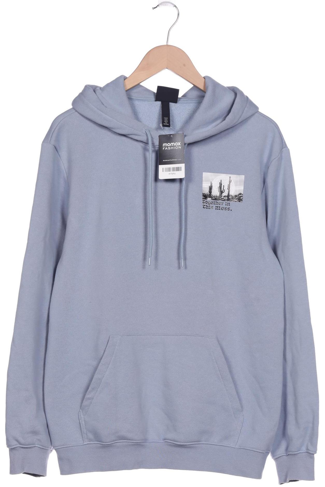 

H&M Herren Kapuzenpullover, blau, Gr. 48