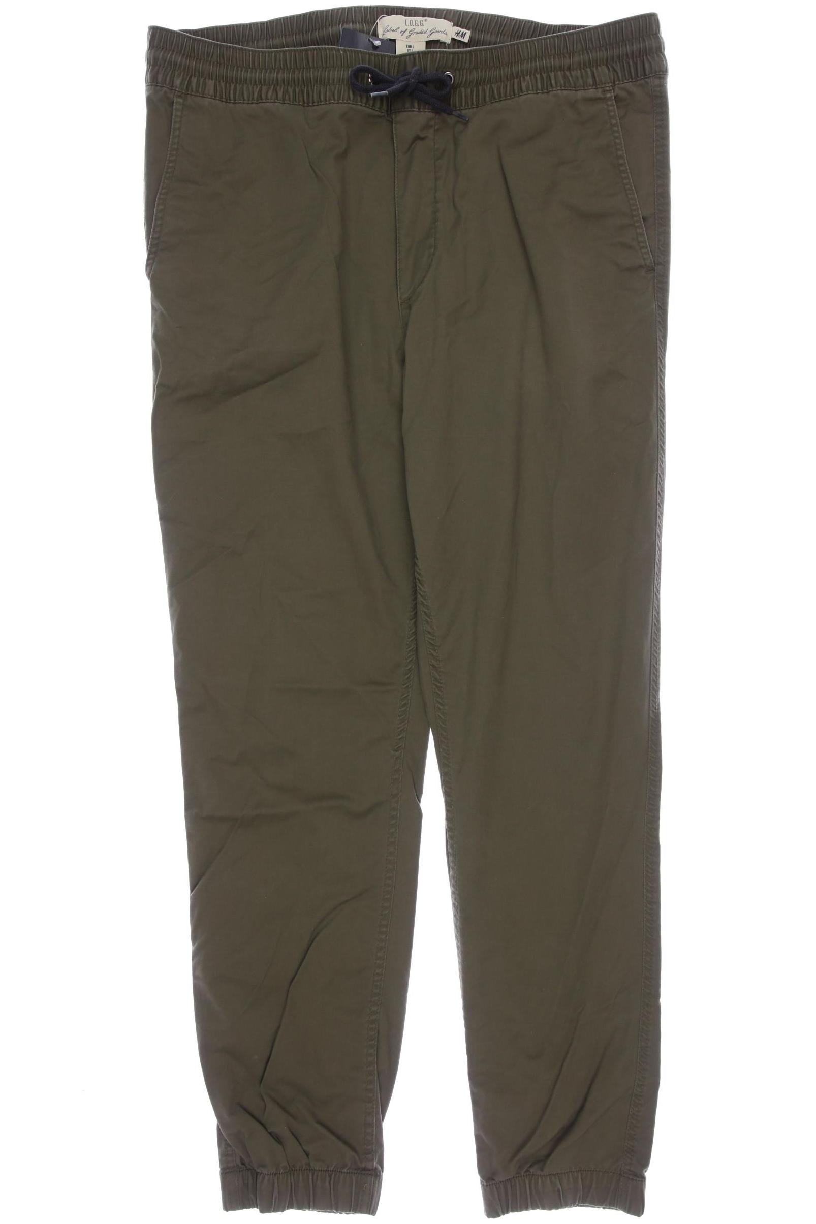 

H&M Herren Stoffhose, grün, Gr. 0