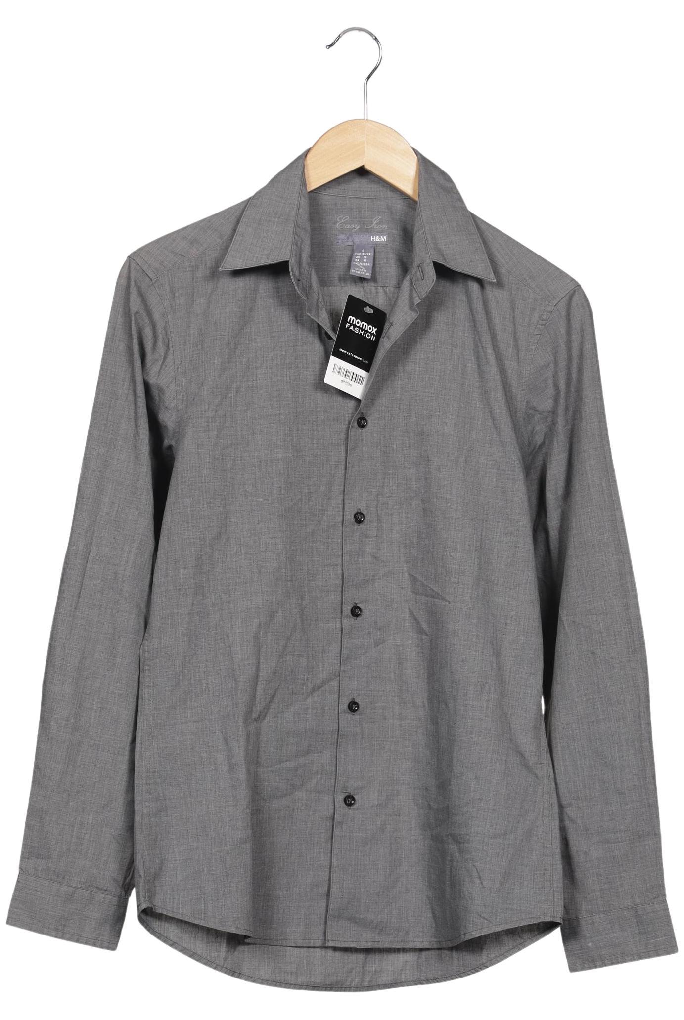

H&M Herren Hemd, grau, Gr. 44