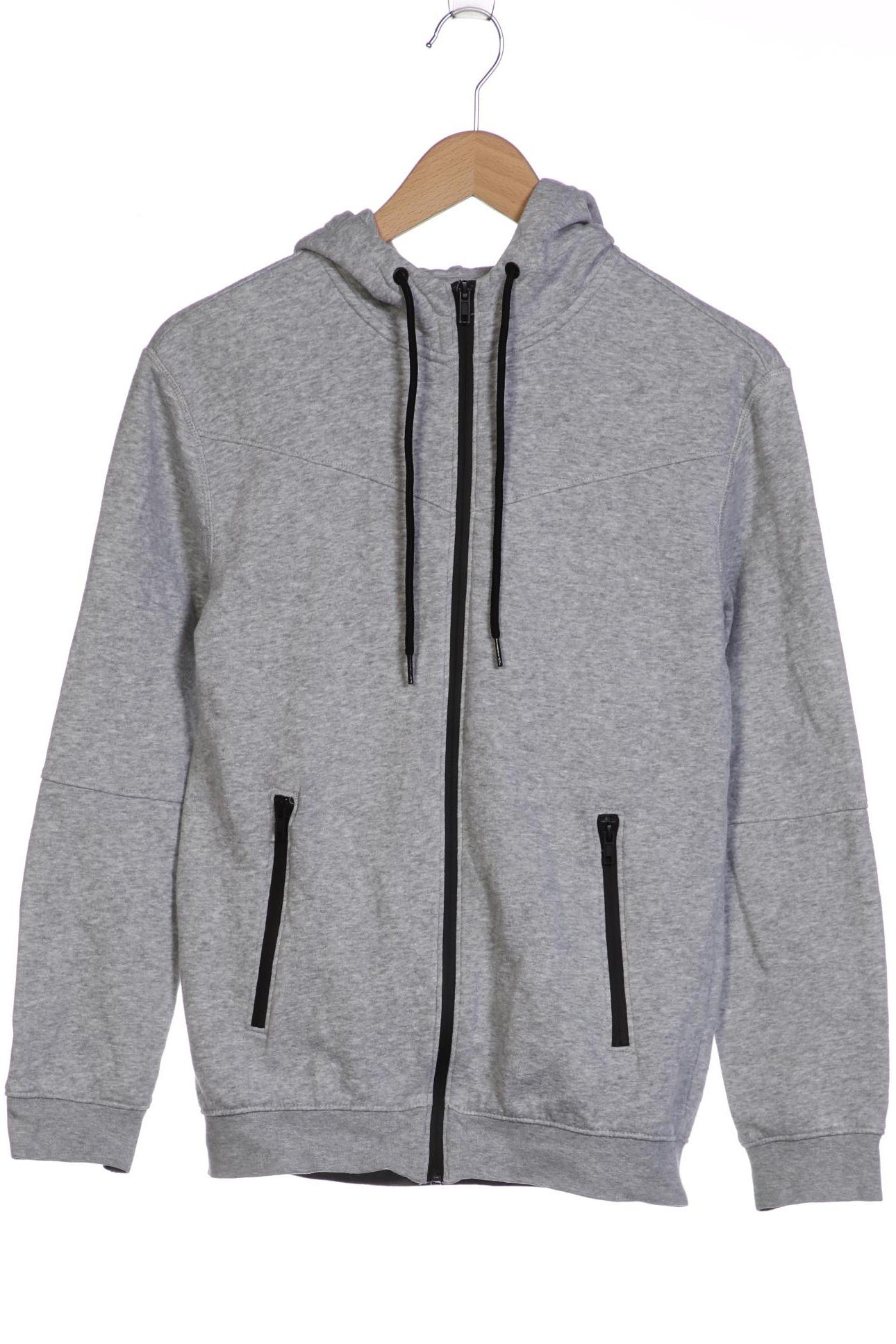 

H&M Herren Kapuzenpullover, grau, Gr. 44