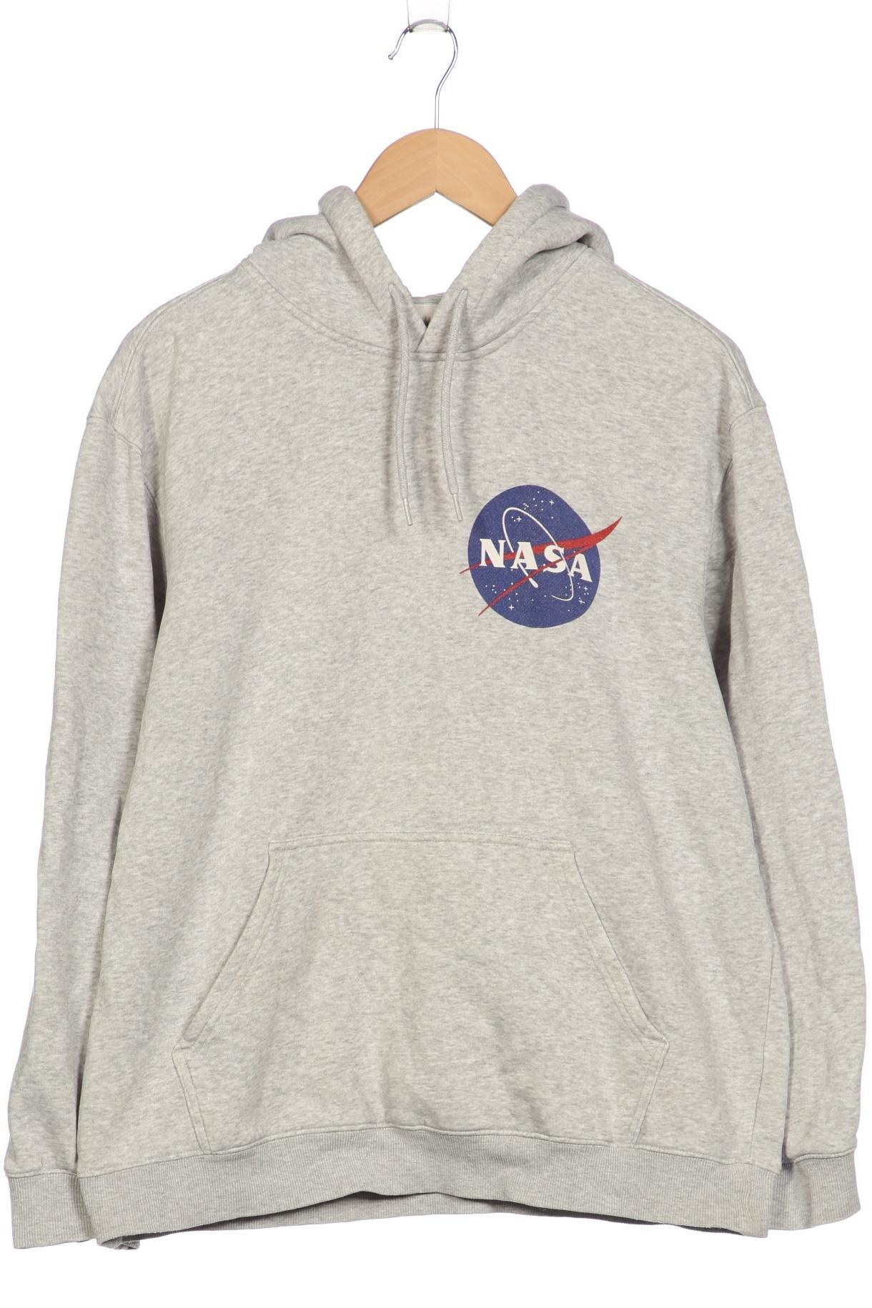 

H&M Herren Kapuzenpullover, grau, Gr. 48
