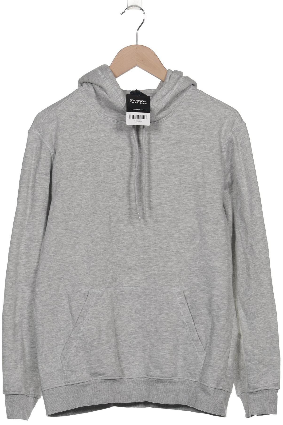 

H&M Herren Kapuzenpullover, grau, Gr. 46