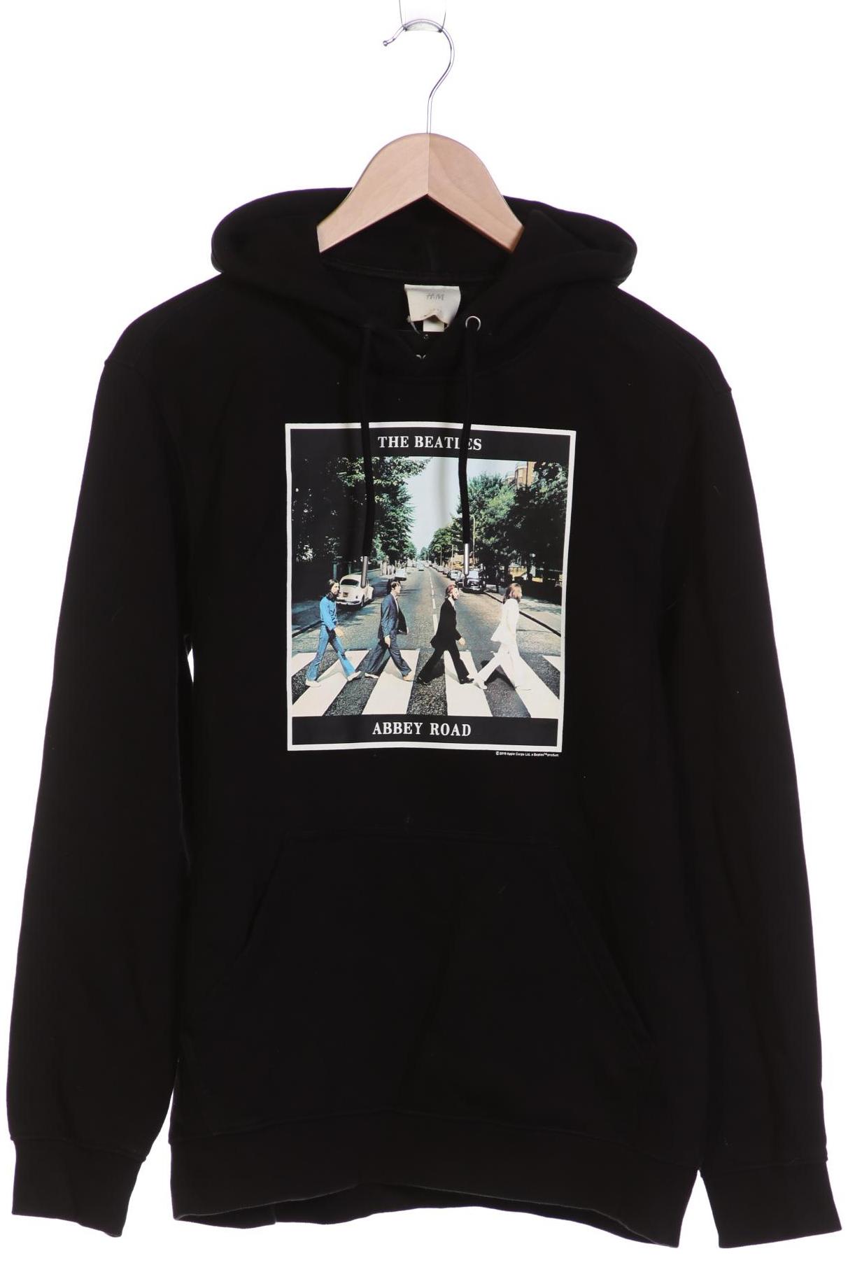 

H&M Herren Kapuzenpullover, schwarz