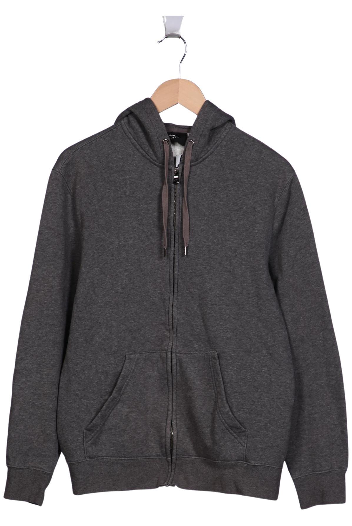 

H&M Herren Kapuzenpullover, grau, Gr. 48