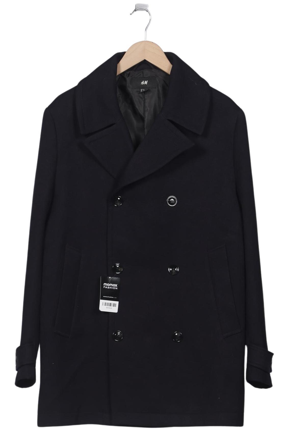 

H&M Herren Mantel, marineblau, Gr. 54
