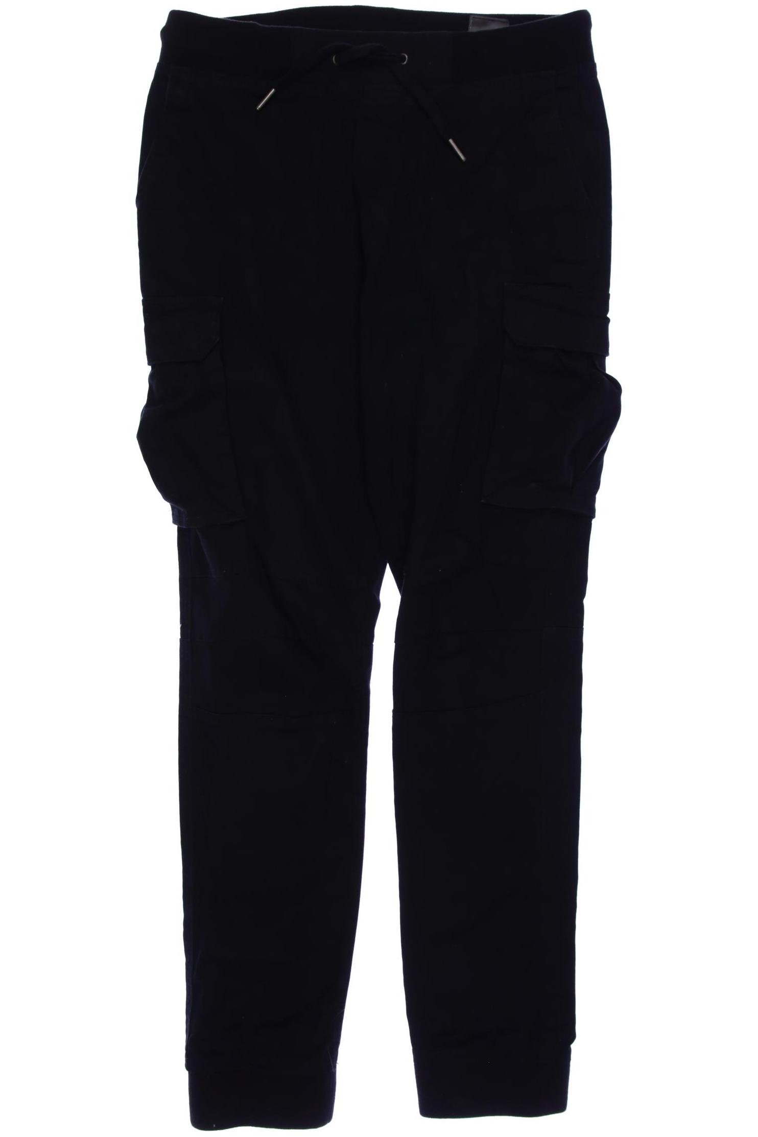 

H&M Herren Stoffhose, schwarz, Gr. 0