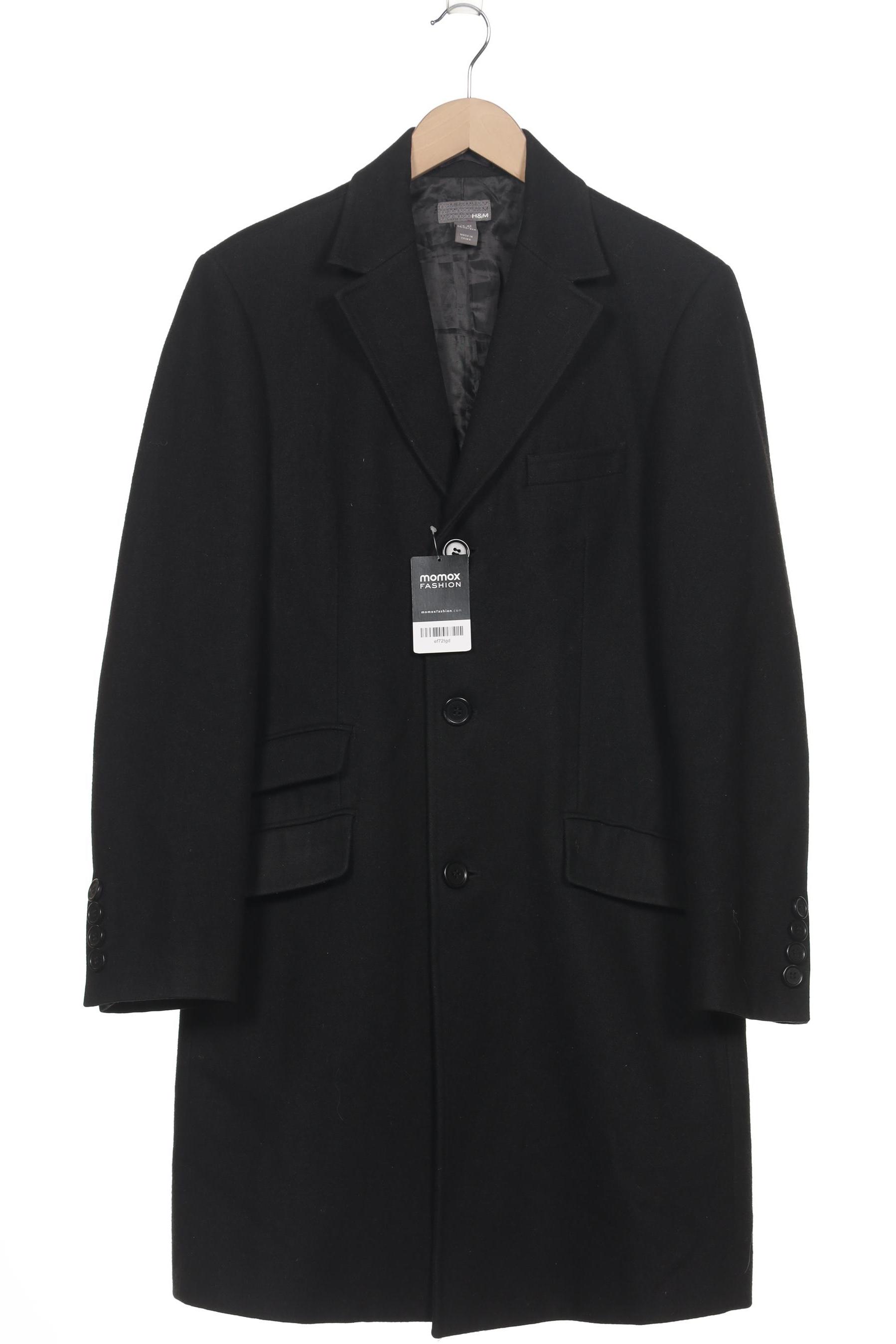 Thumbnail - H&amp;M Herren Mantel, schwarz, Gr. 46