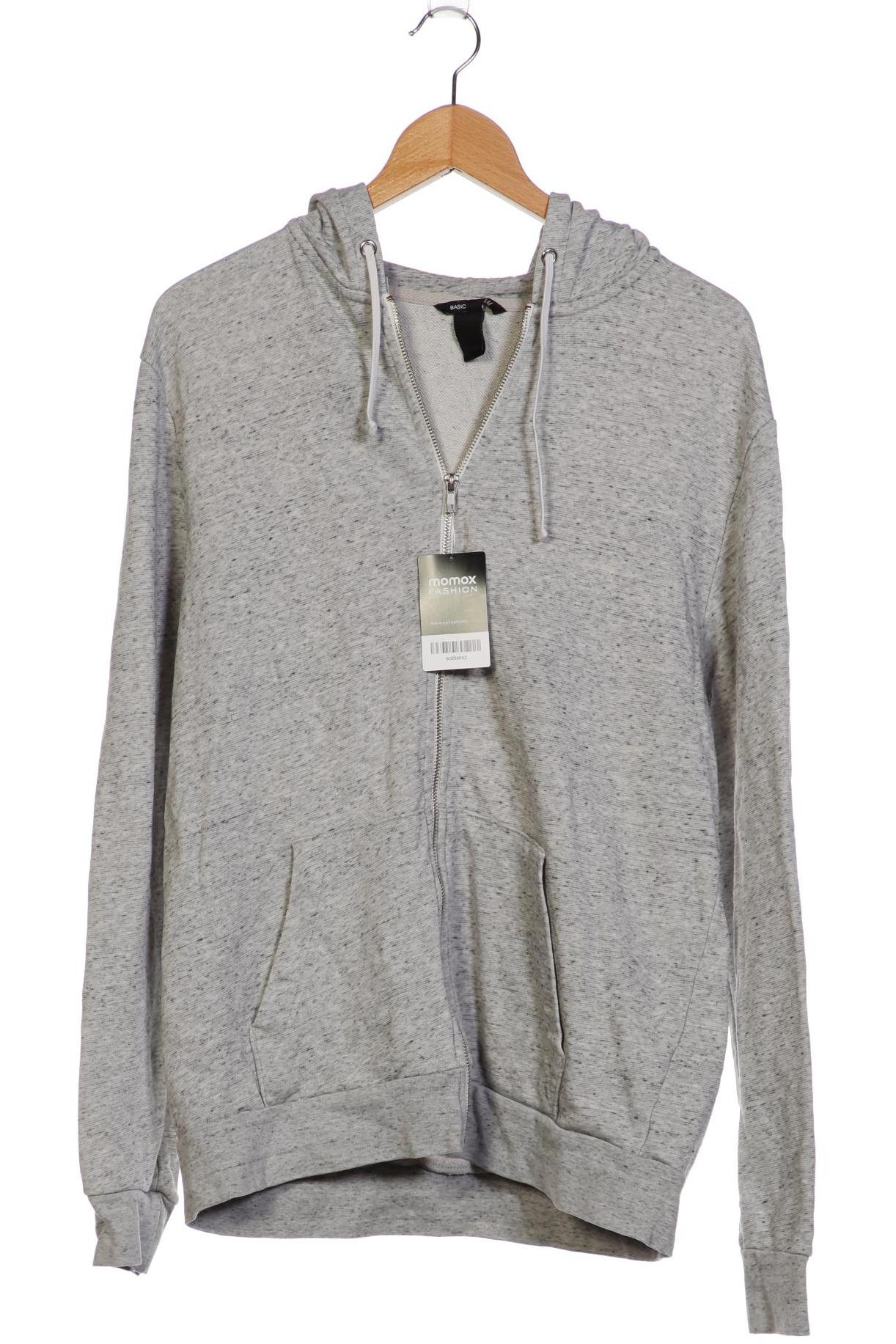 

H&M Herren Kapuzenpullover, grau, Gr. 52