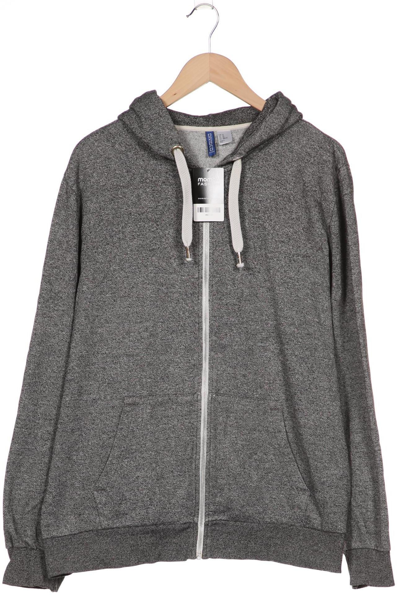 

H&M Herren Kapuzenpullover, grau, Gr. 54