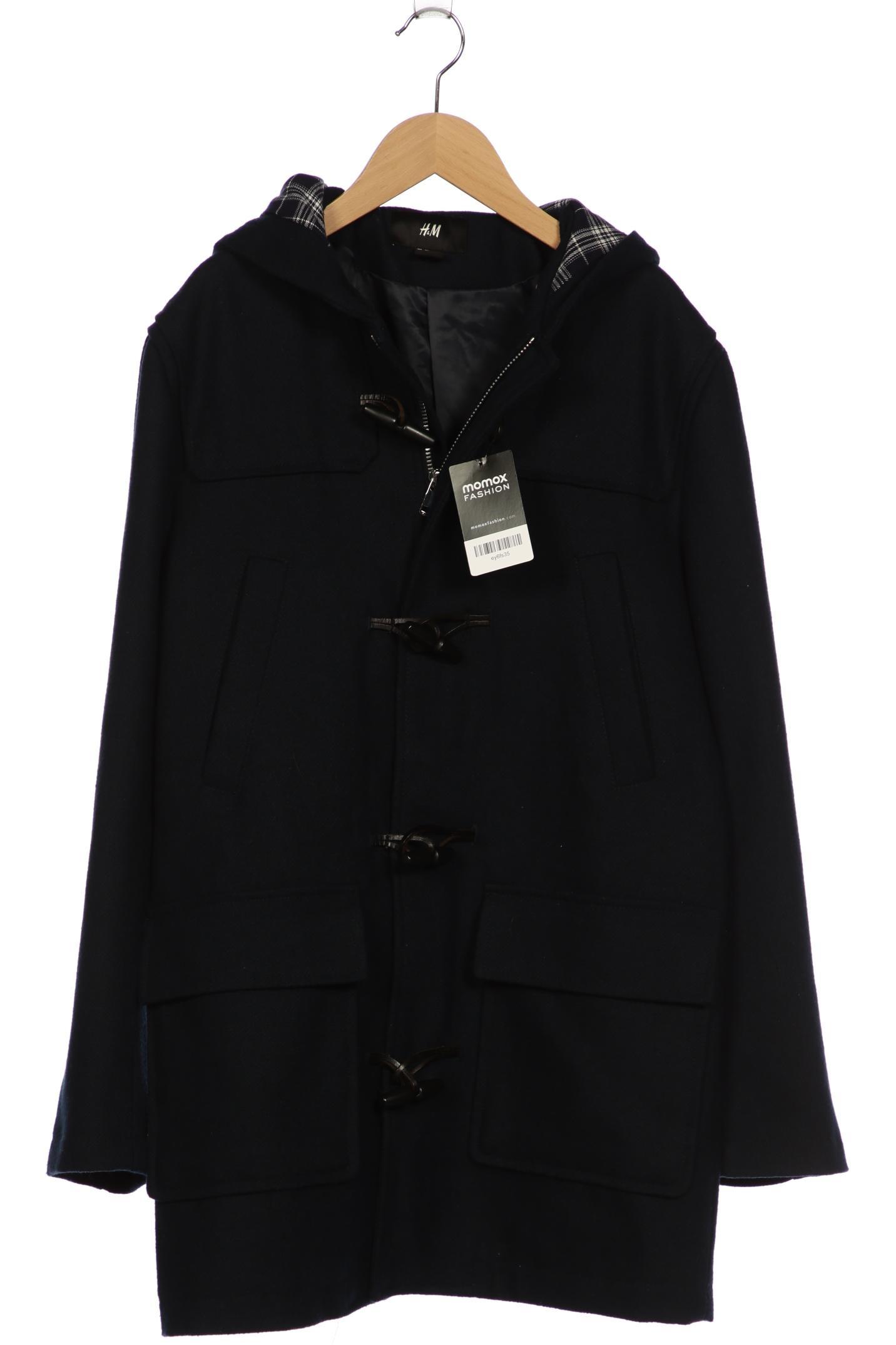 

H&M Herren Mantel, marineblau, Gr. 46