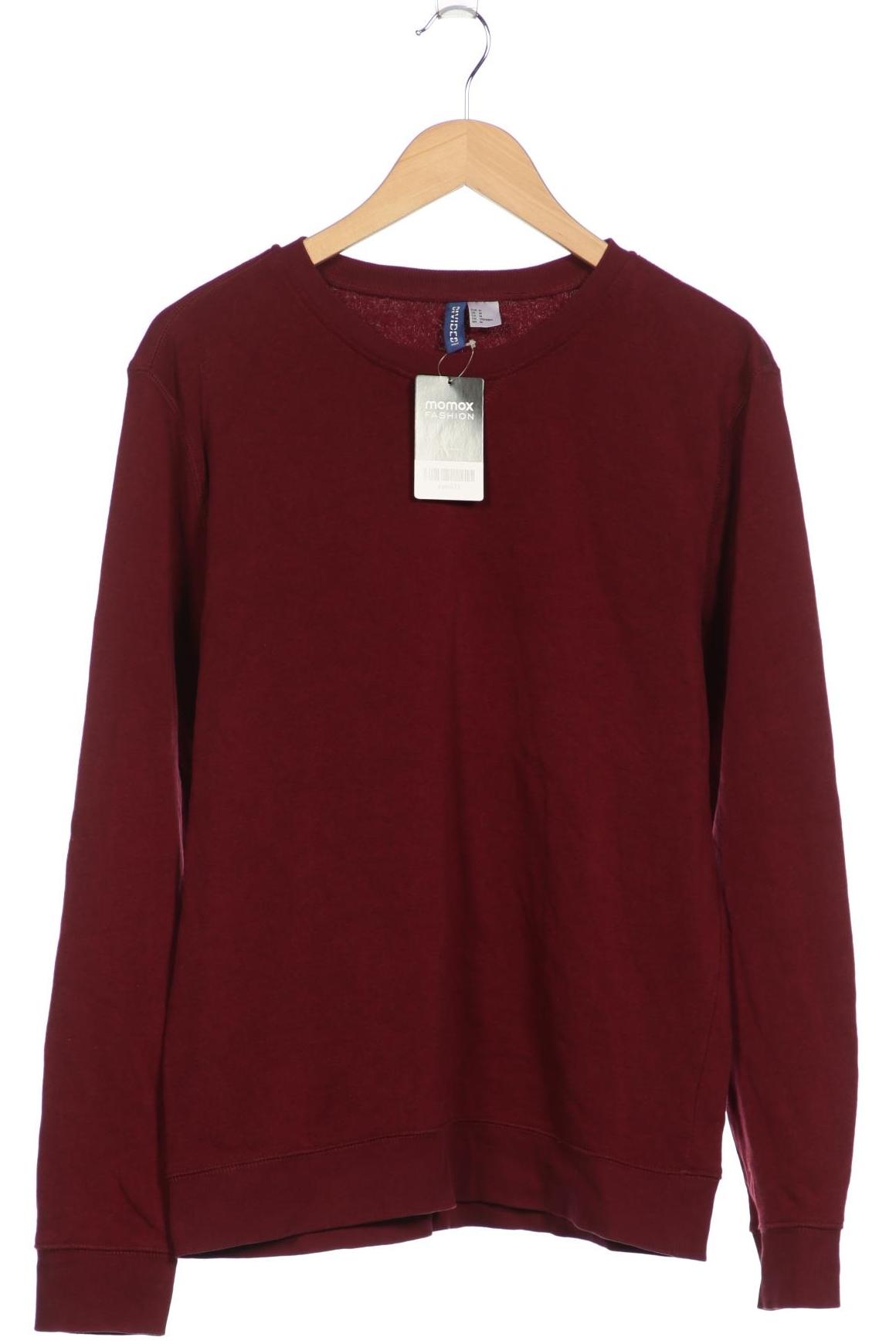 

H&M Herren Sweatshirt, bordeaux, Gr. 48