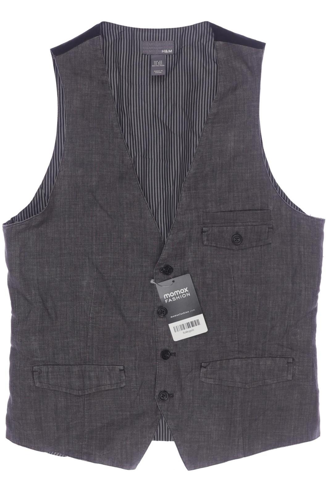 

H&M Herren Weste, grau, Gr. 46