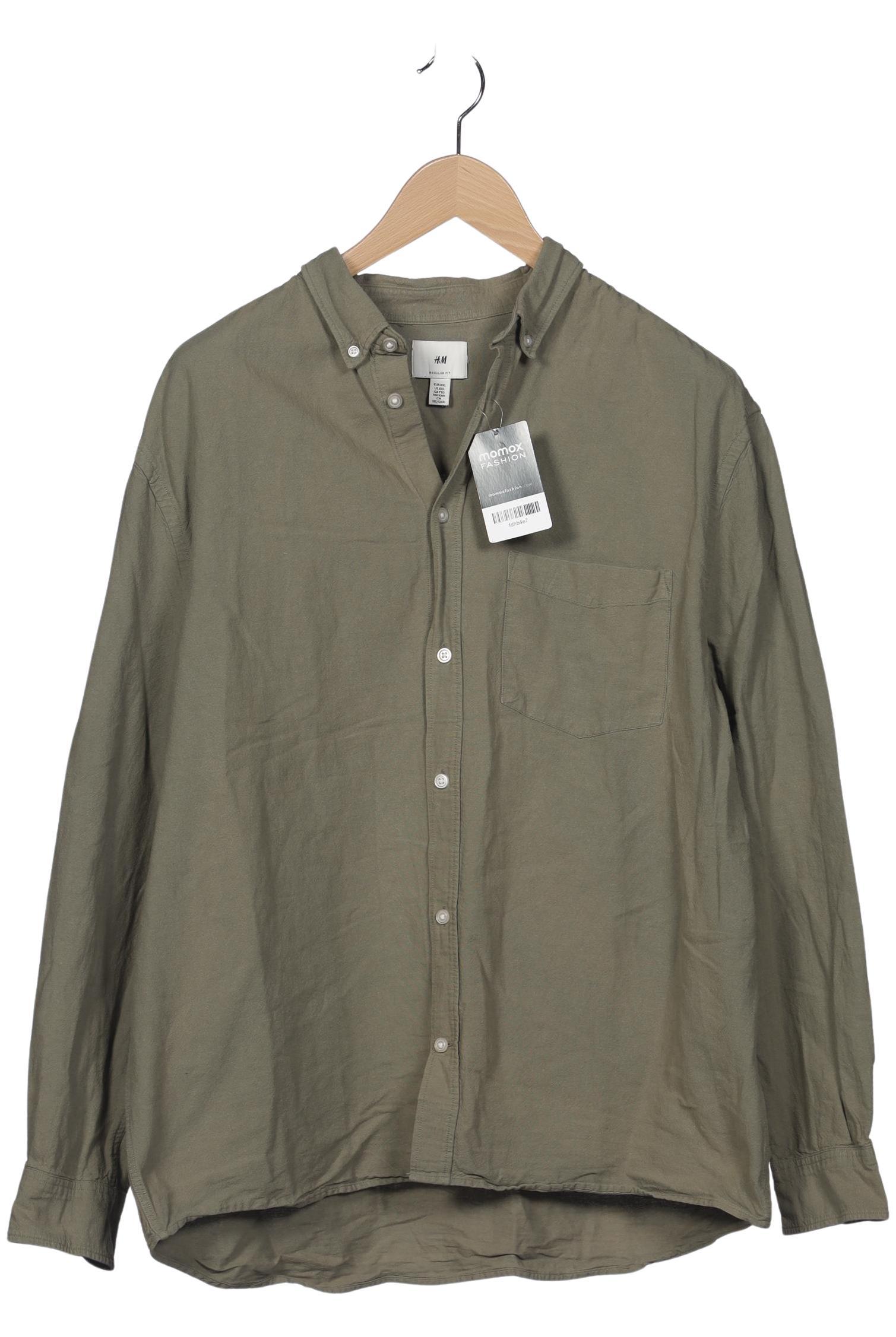

H&M Herren Hemd, grün, Gr. 56