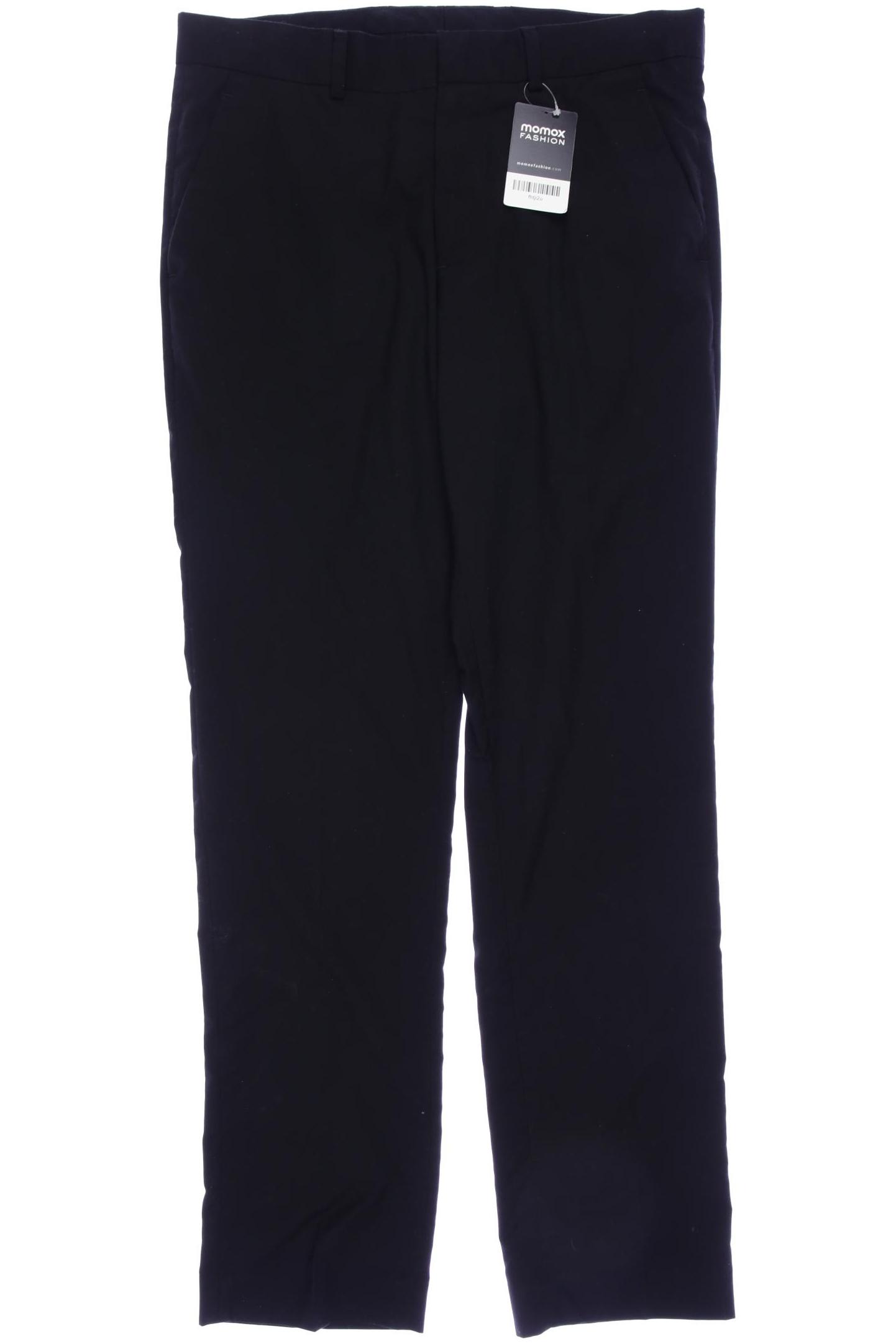 

H&M Herren Stoffhose, schwarz, Gr. 48