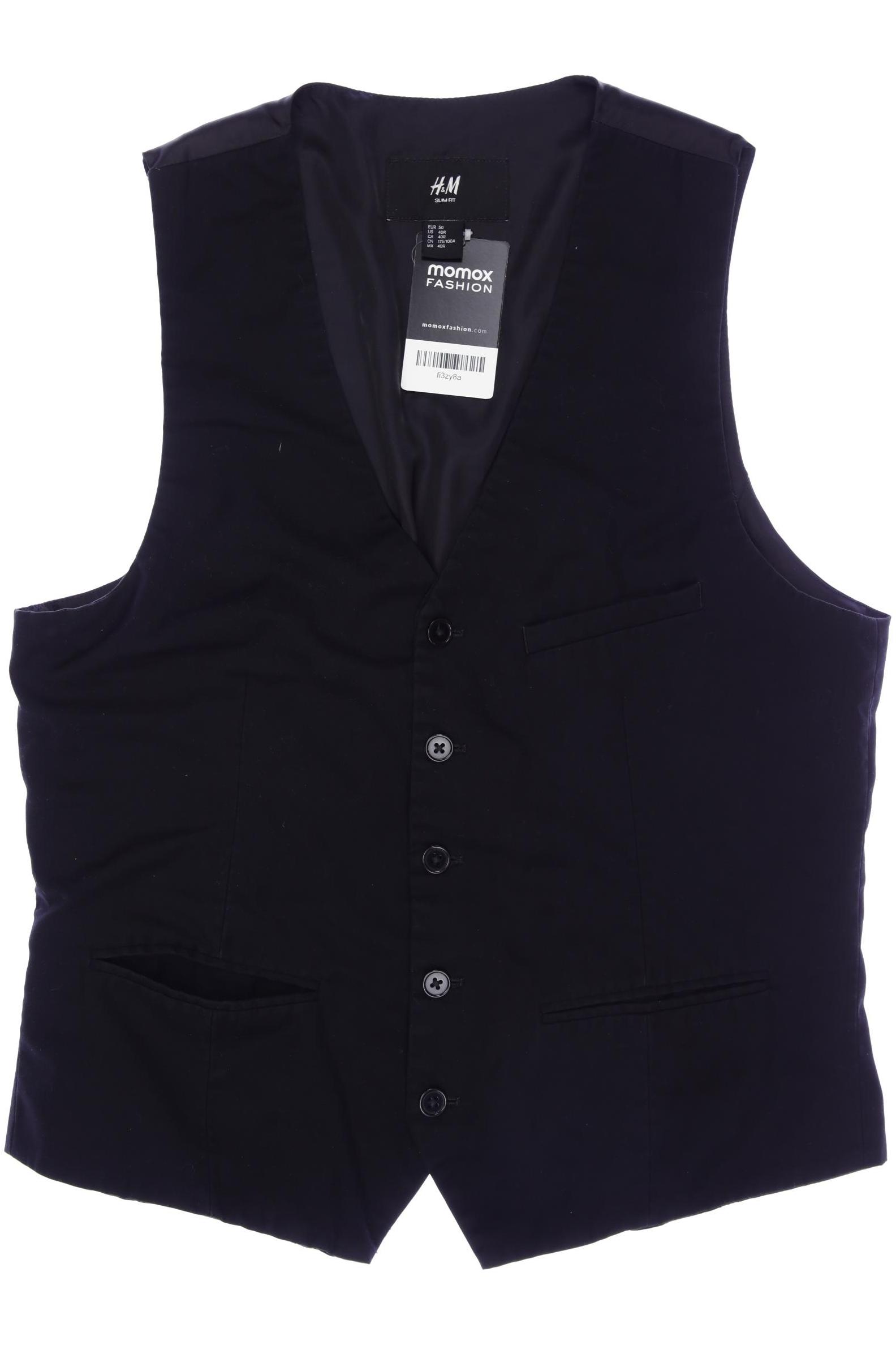 

H&M Herren Weste, schwarz, Gr. 50