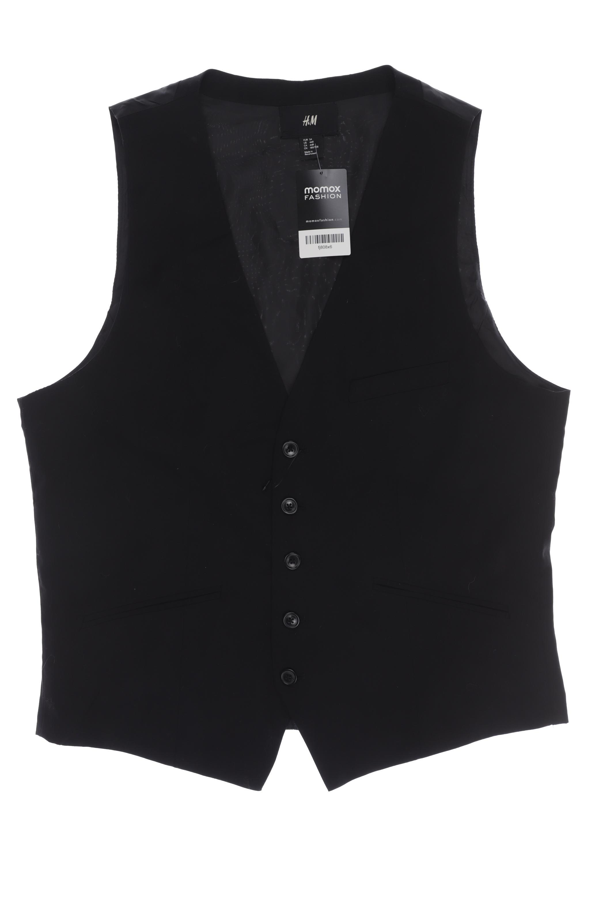 

H&M Herren Weste, schwarz, Gr. 54