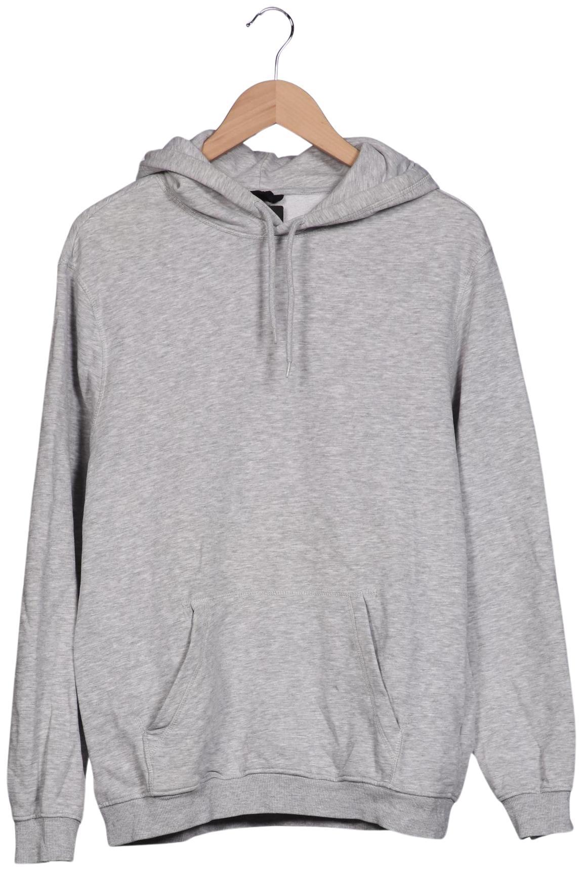 

H&M Herren Kapuzenpullover, grau, Gr. 48