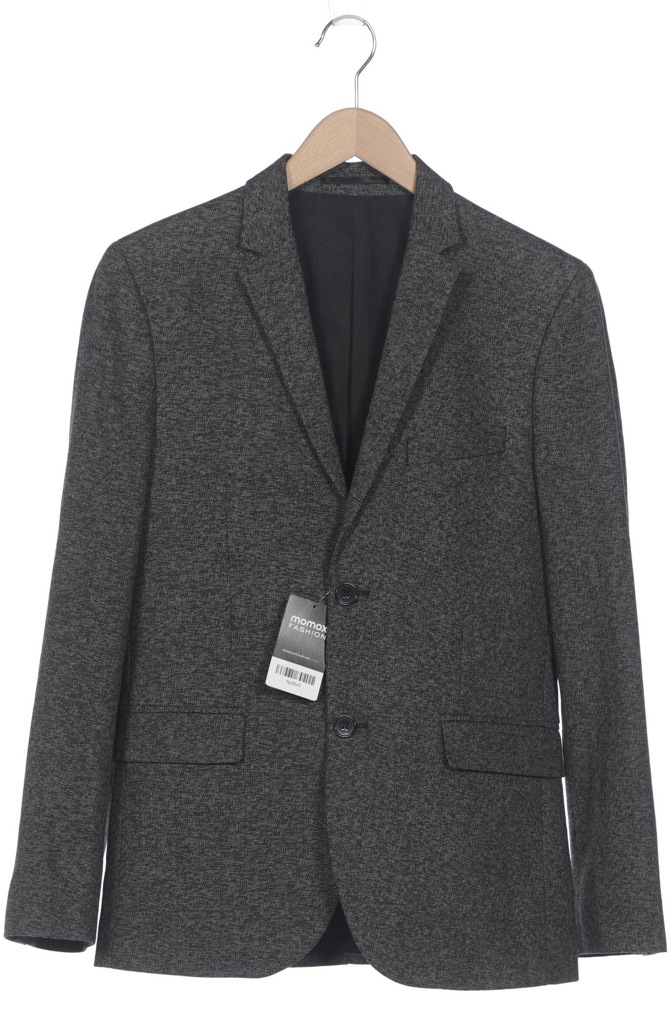 

H&M Herren Sakko, schwarz, Gr. 46