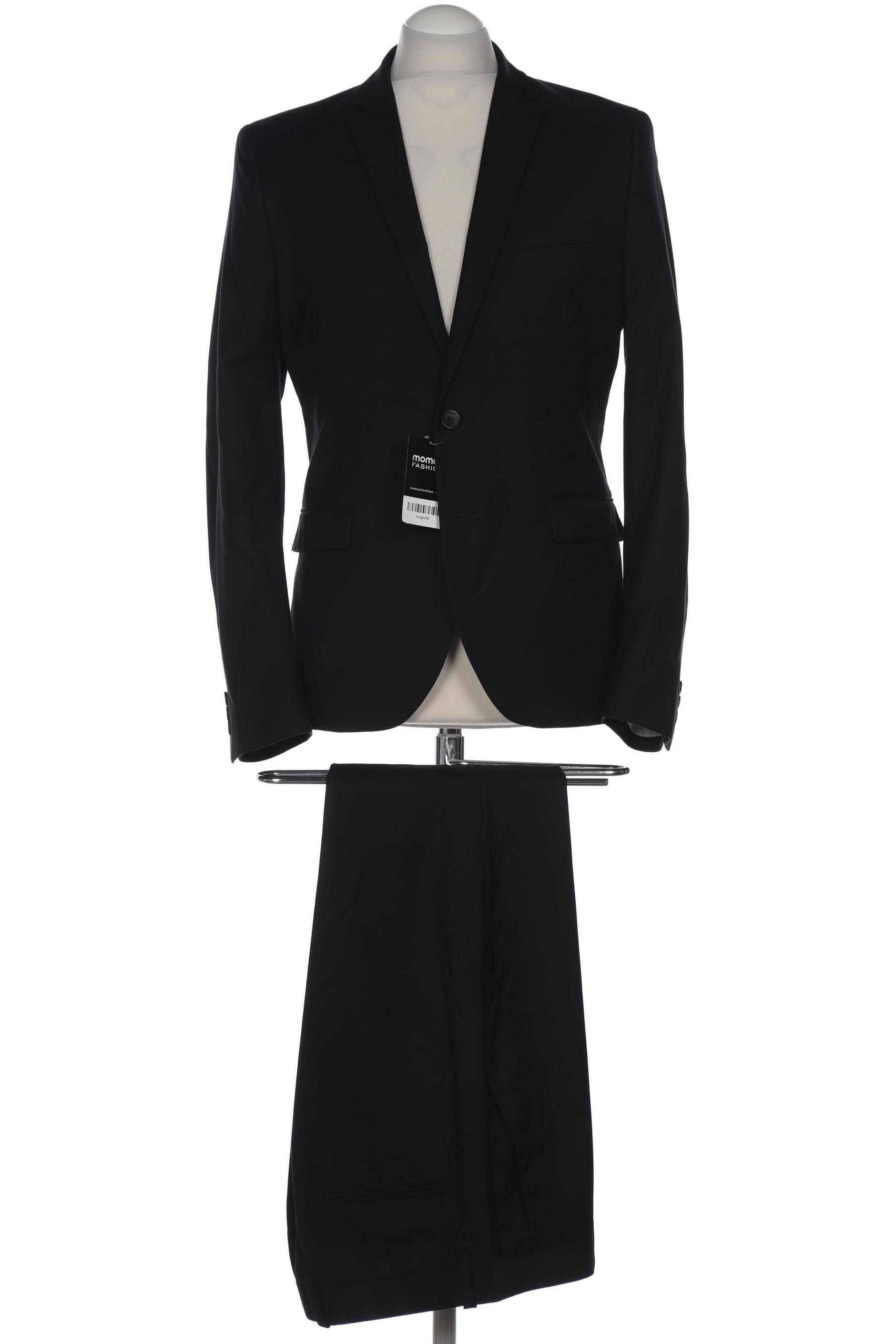

H&M Herren Anzug, schwarz, Gr. 48