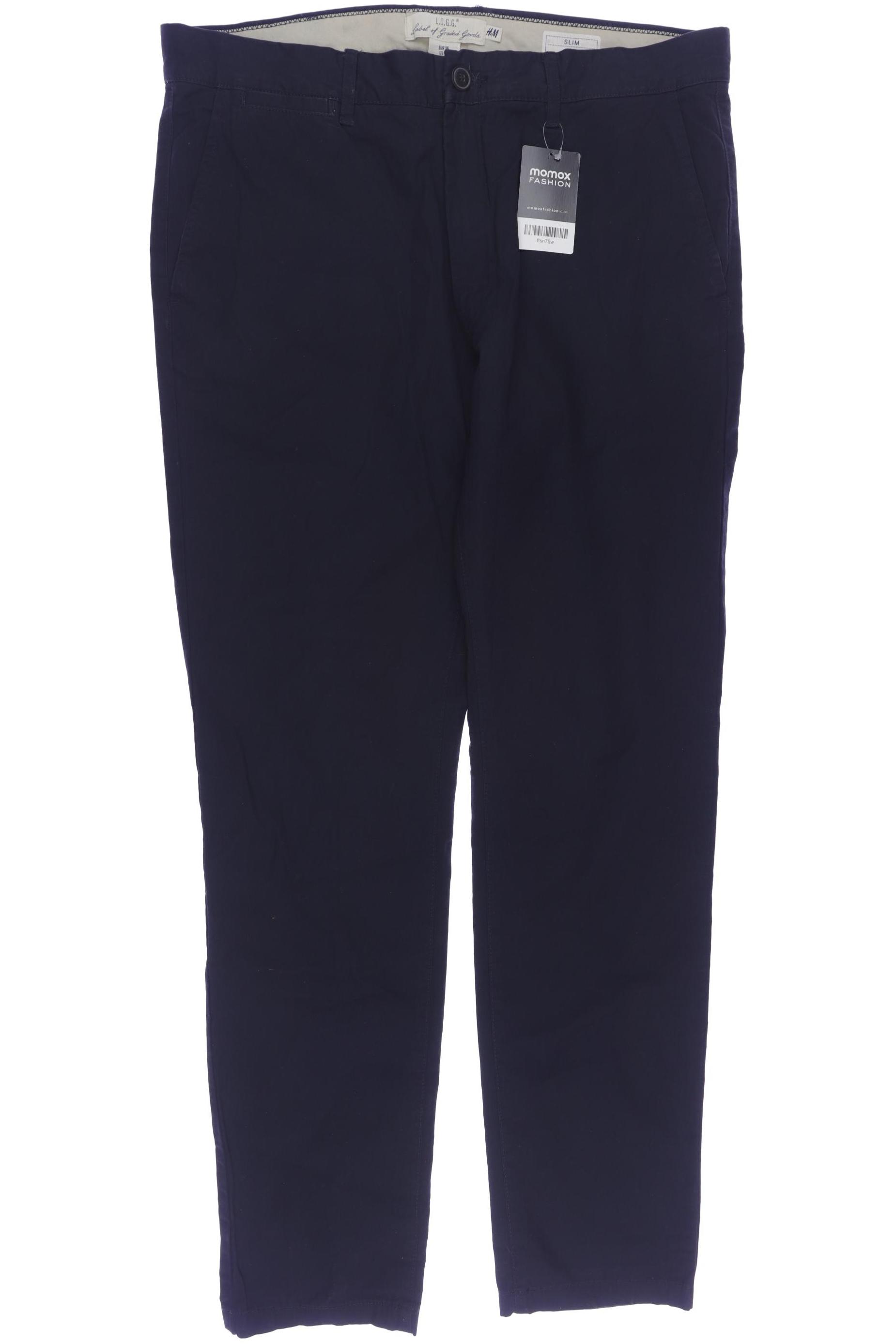 

H&M Herren Stoffhose, marineblau, Gr. 36