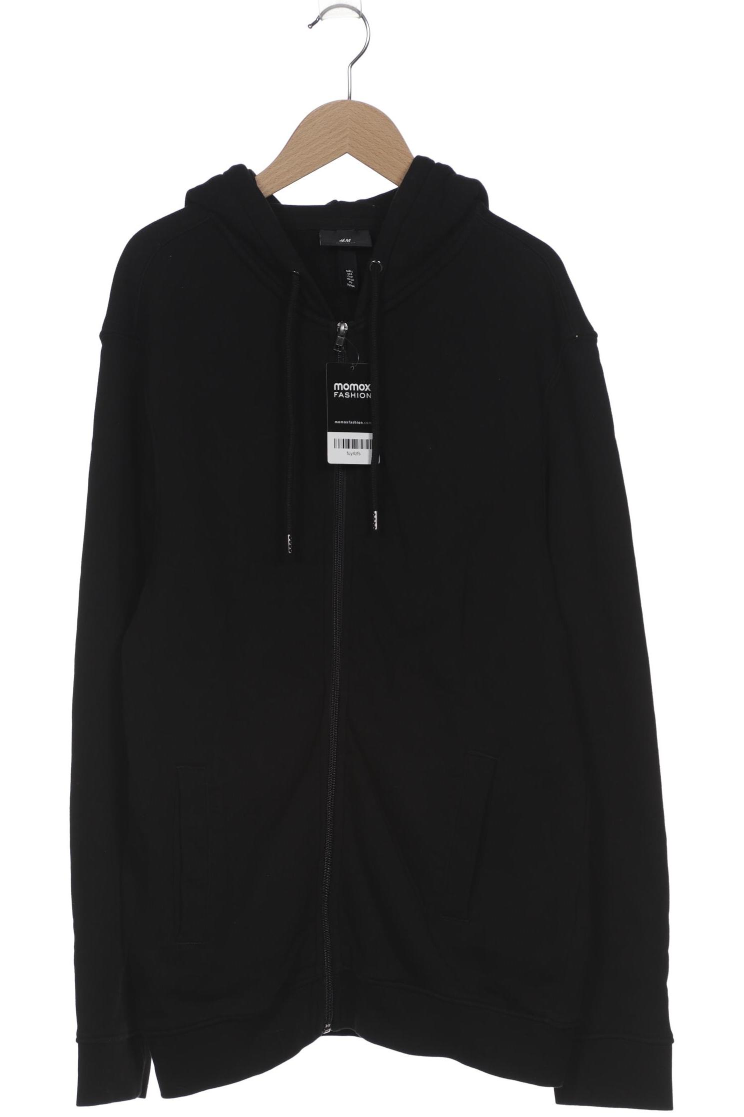 

H&M Herren Kapuzenpullover, schwarz, Gr. 46