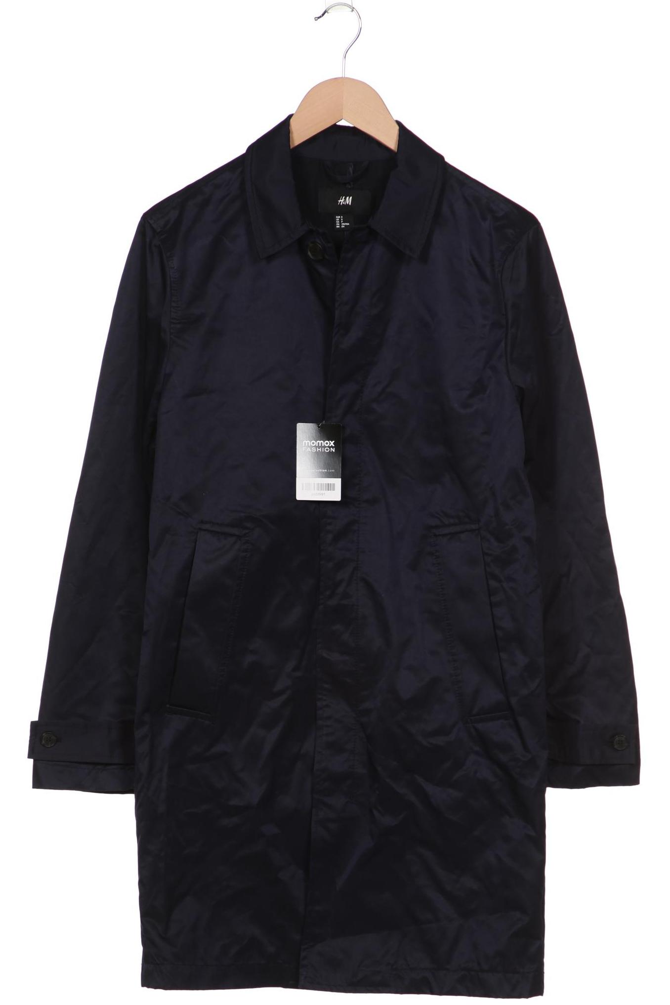 

H&M Herren Mantel, marineblau, Gr. 46