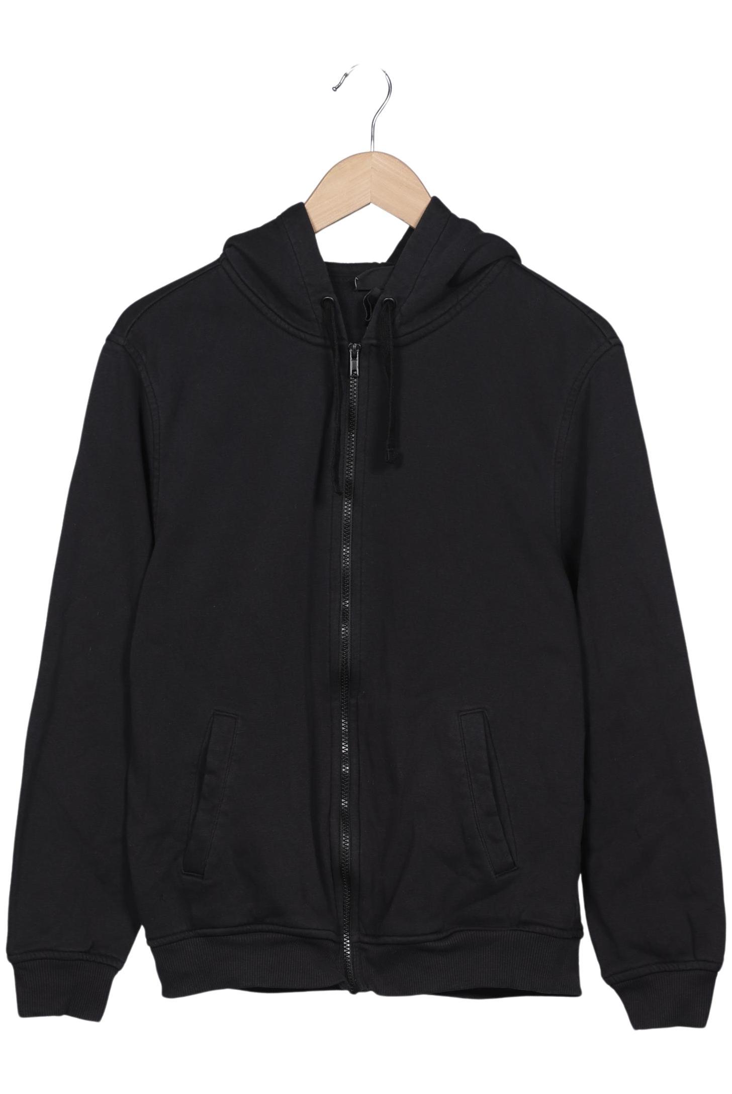 

H&M Herren Kapuzenpullover, schwarz, Gr. 48