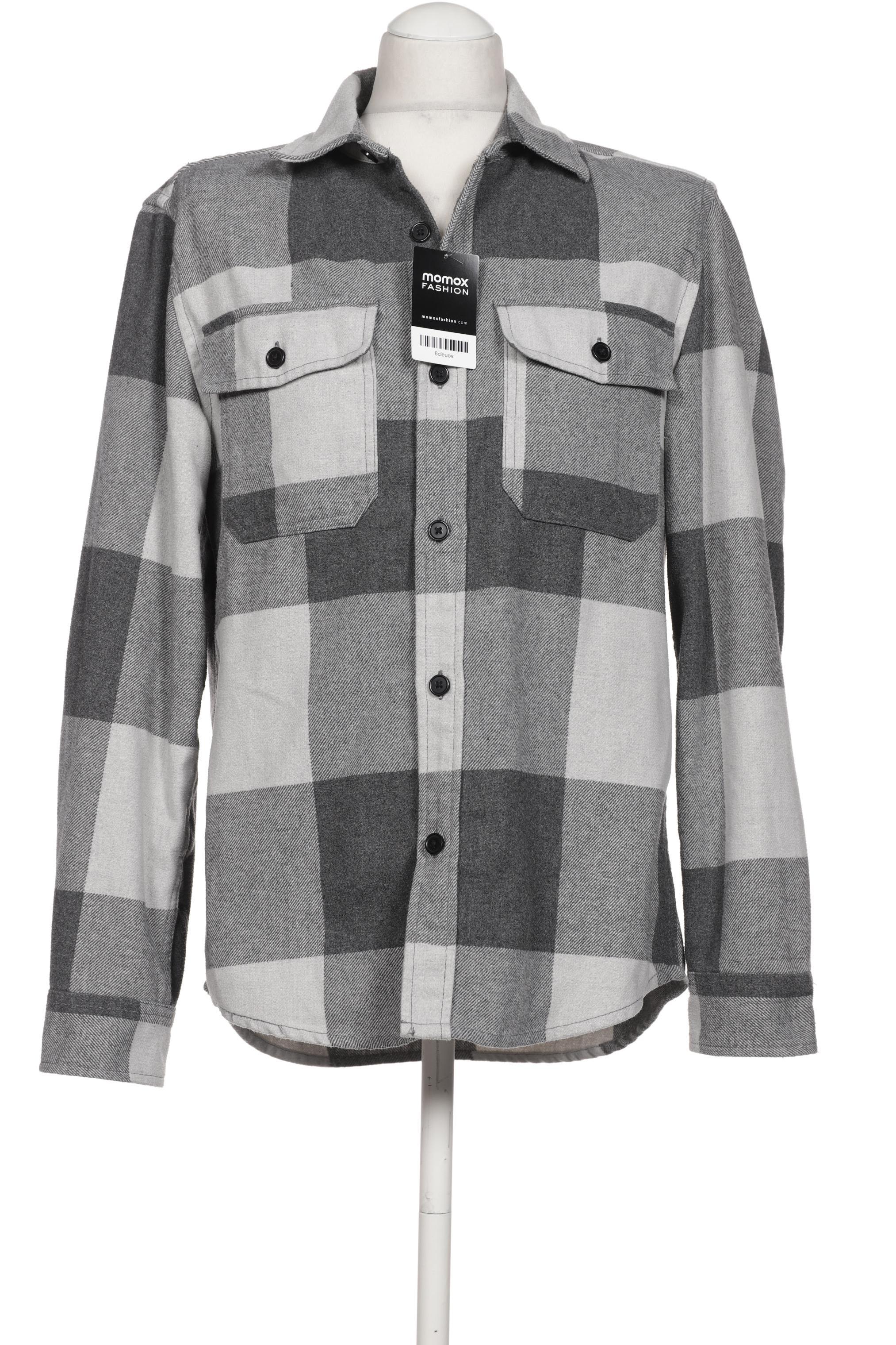 

H&M Herren Hemd, grau, Gr. 46