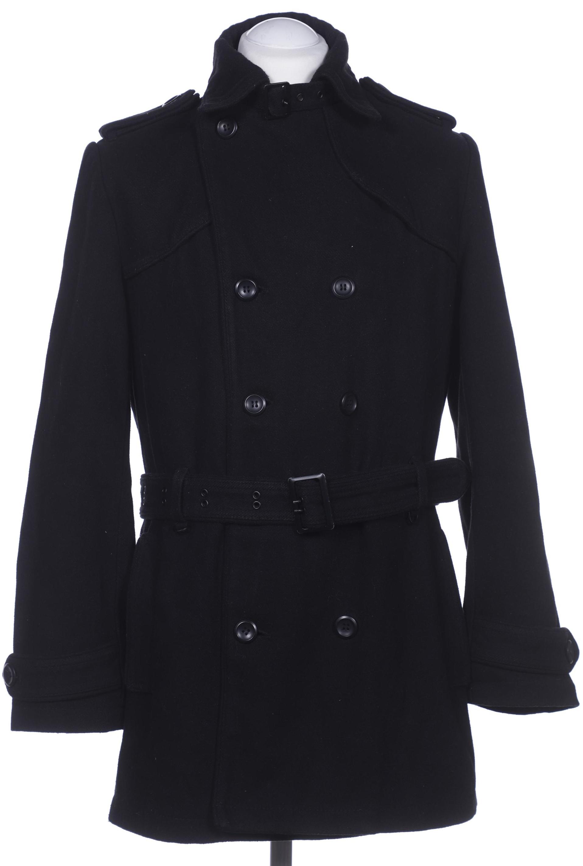 

H&M Herren Mantel, schwarz, Gr. 52