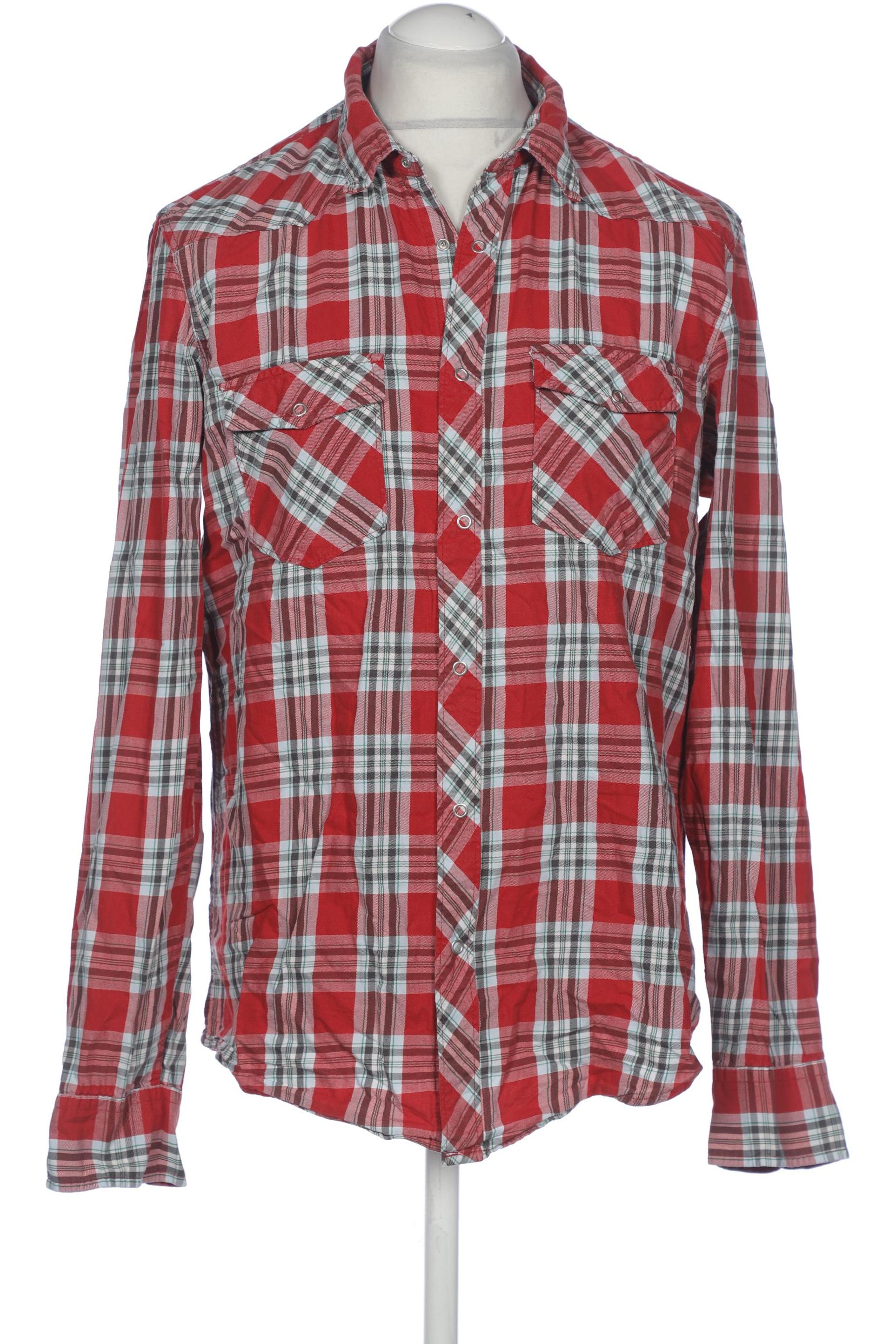 

H&M Herren Hemd, rot, Gr. 52