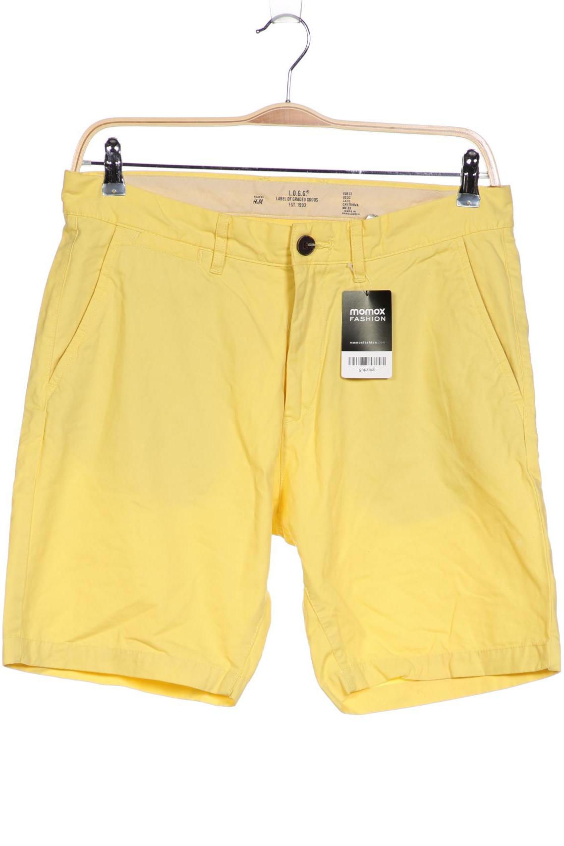 

H&M Herren Shorts, gelb, Gr. 52