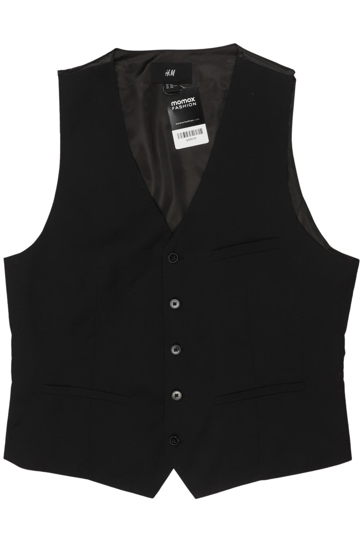 

H&M Herren Weste, schwarz, Gr. 54