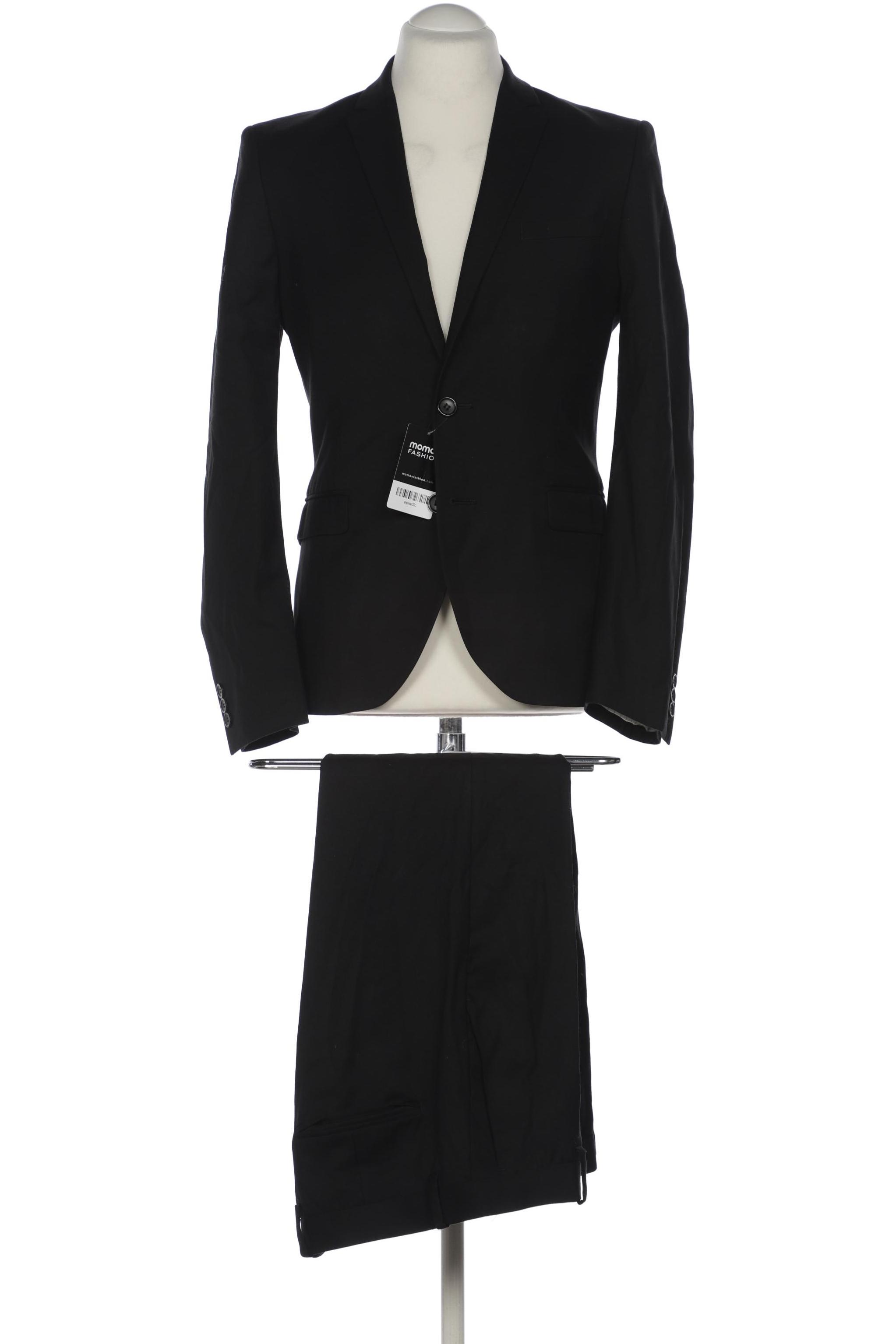 

H&M Herren Anzug, schwarz, Gr. 48