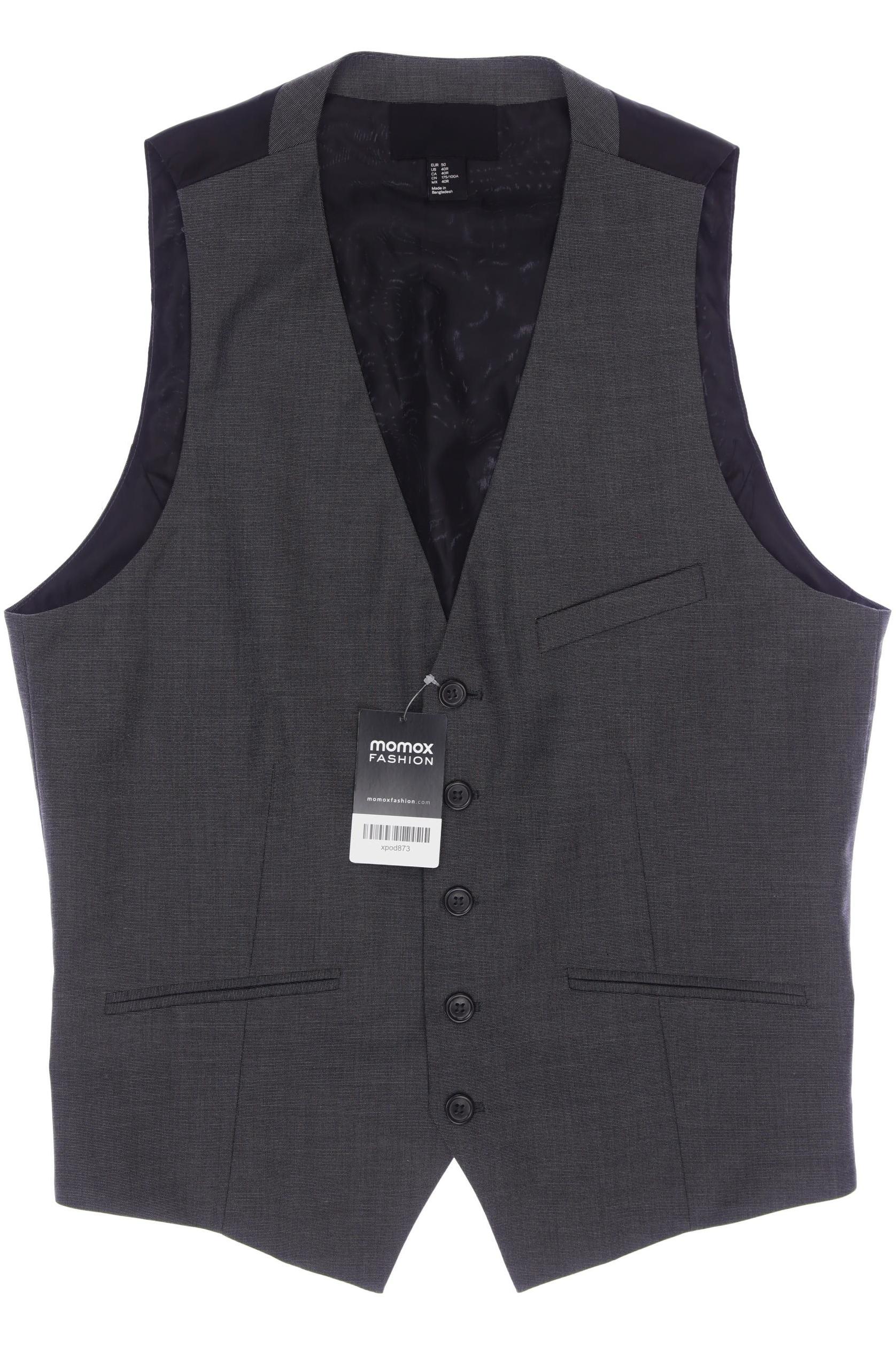 

H&M Herren Weste, grau, Gr. 50
