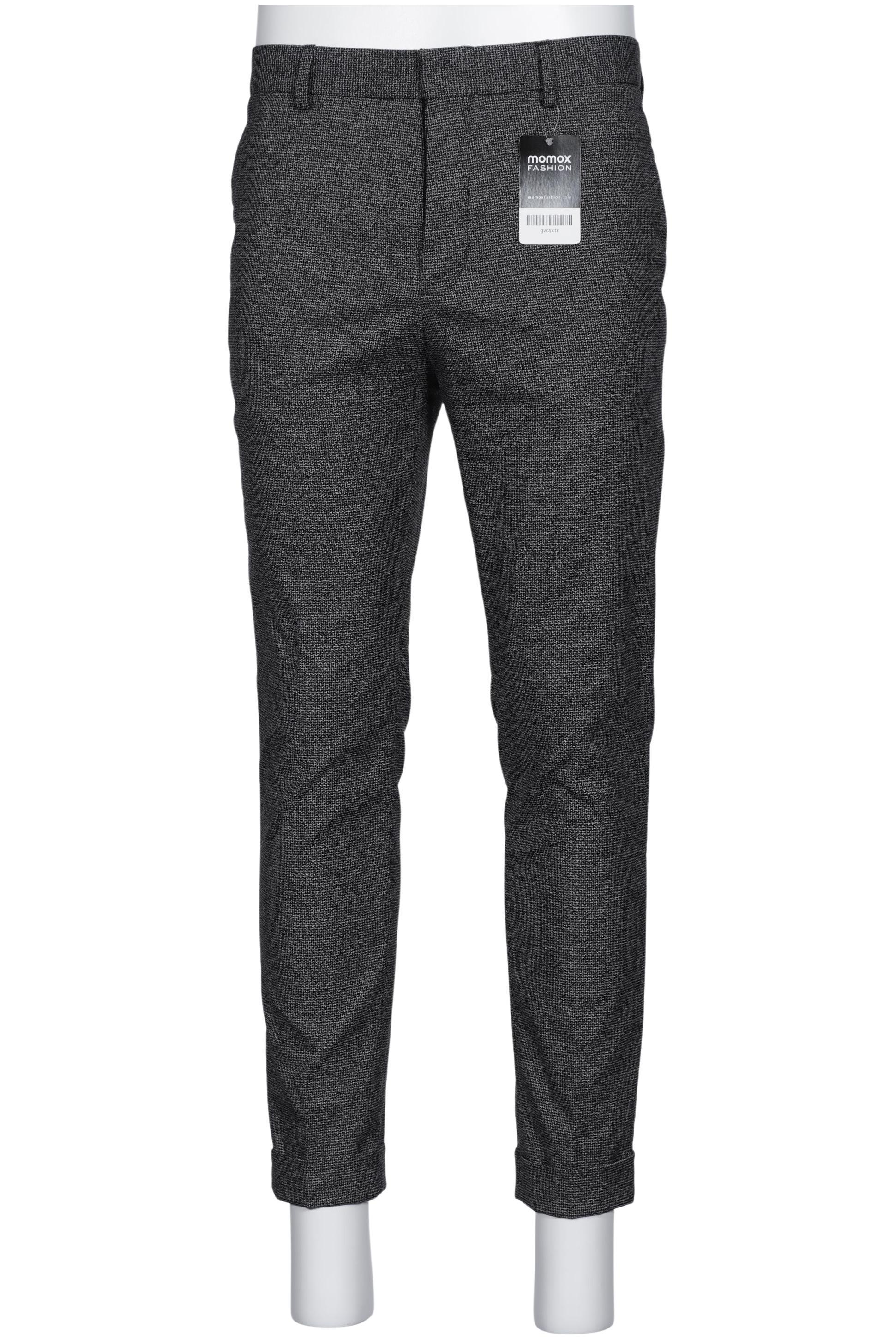 

H&M Herren Stoffhose, grau, Gr. 34