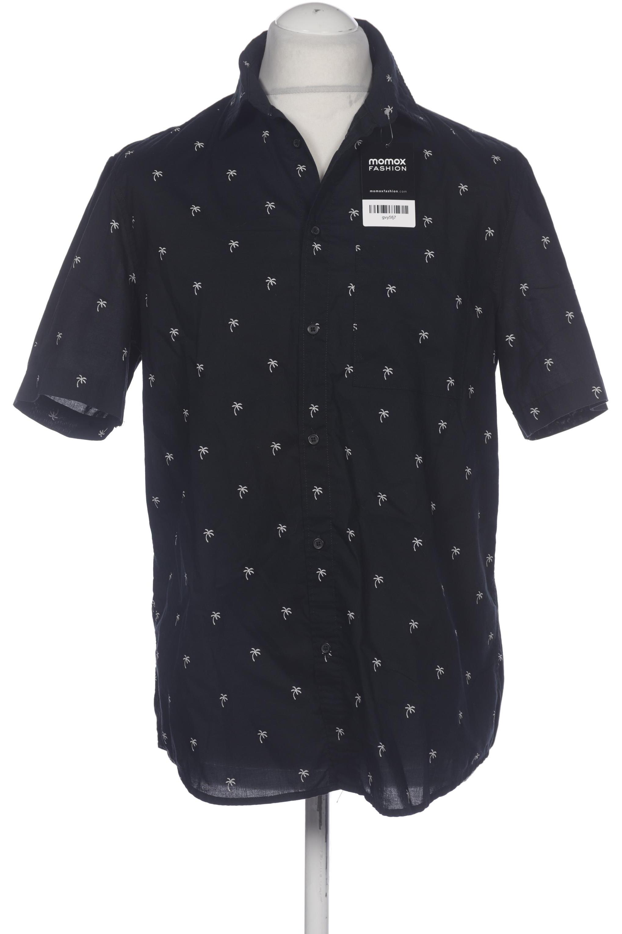 

H&M Herren Hemd, schwarz, Gr. 48
